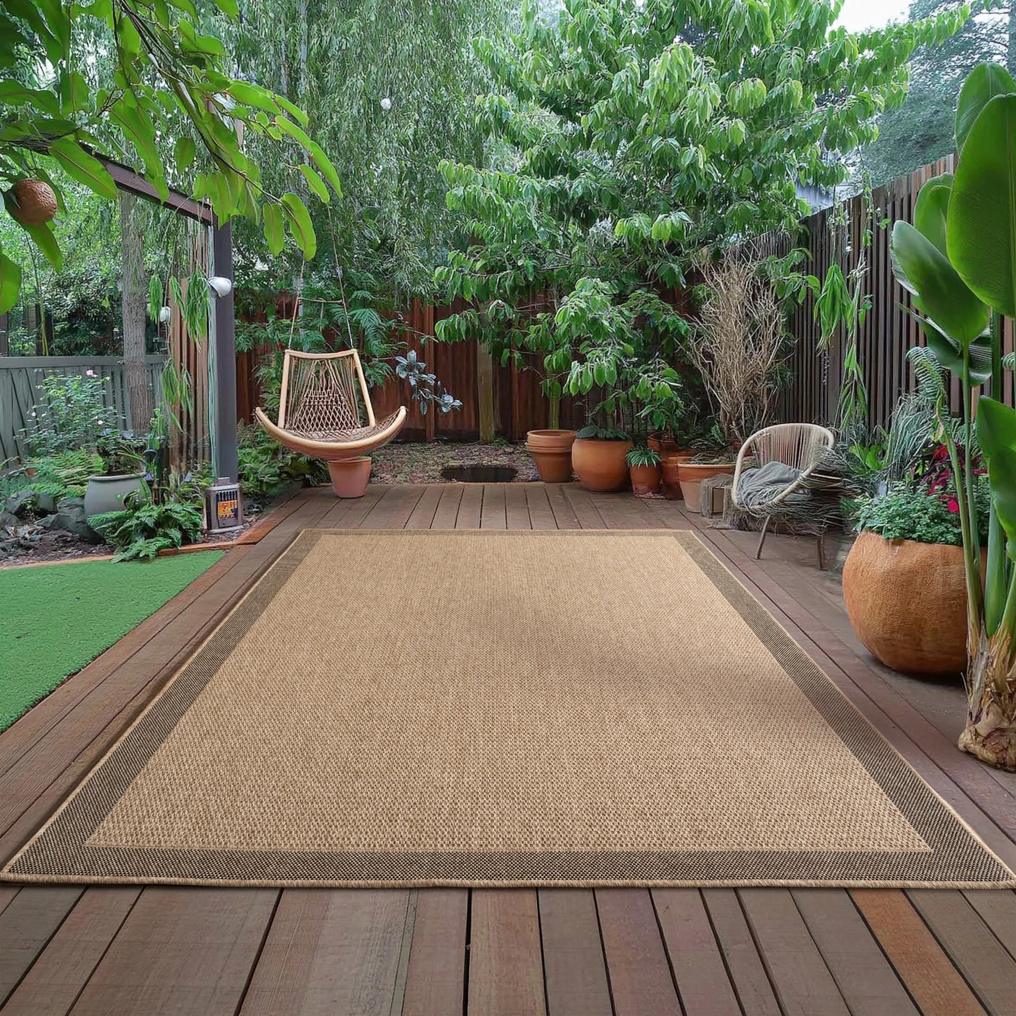 Jute-optik Contemporary Area Rug Modern