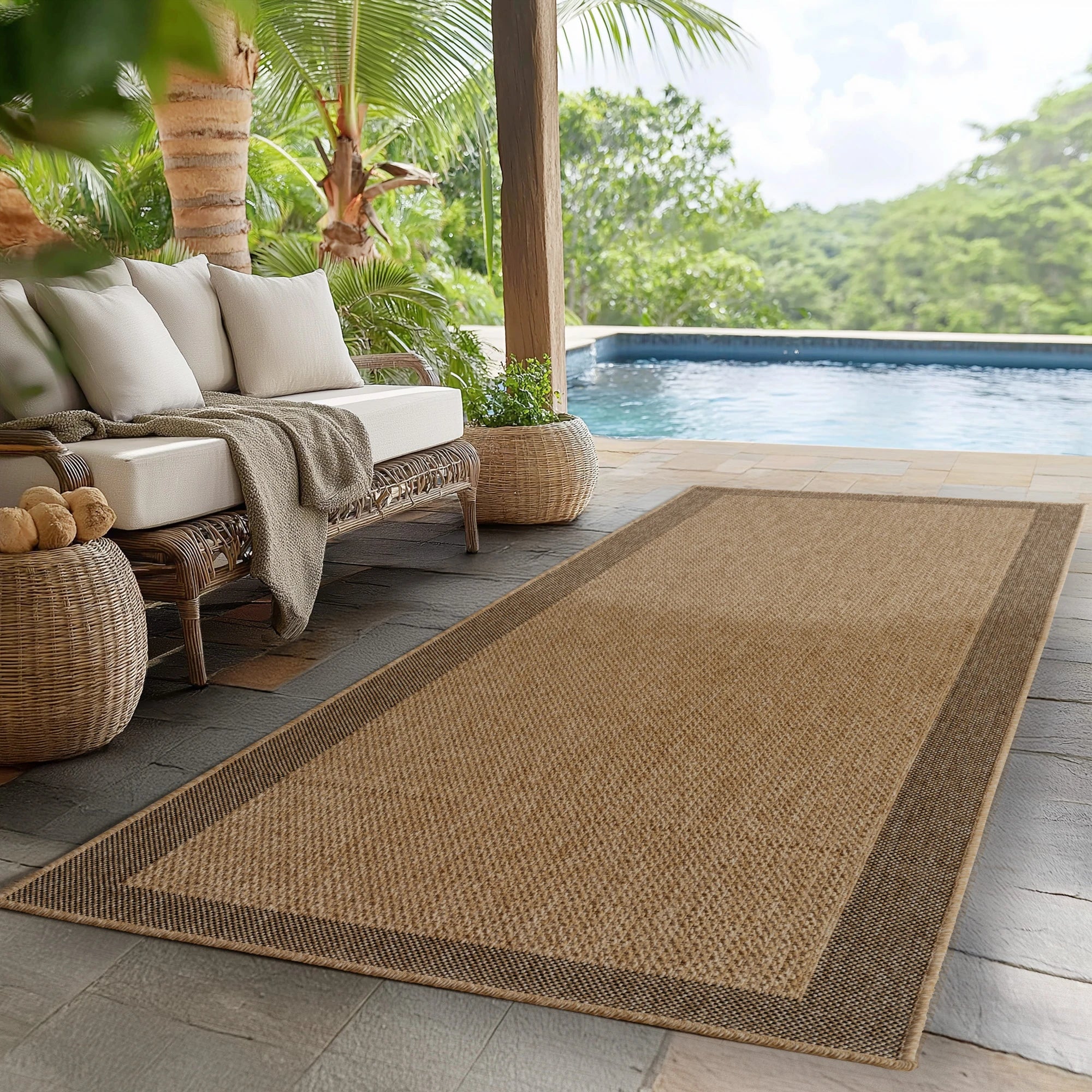 Jute-optik Contemporary Area Rug Modern
