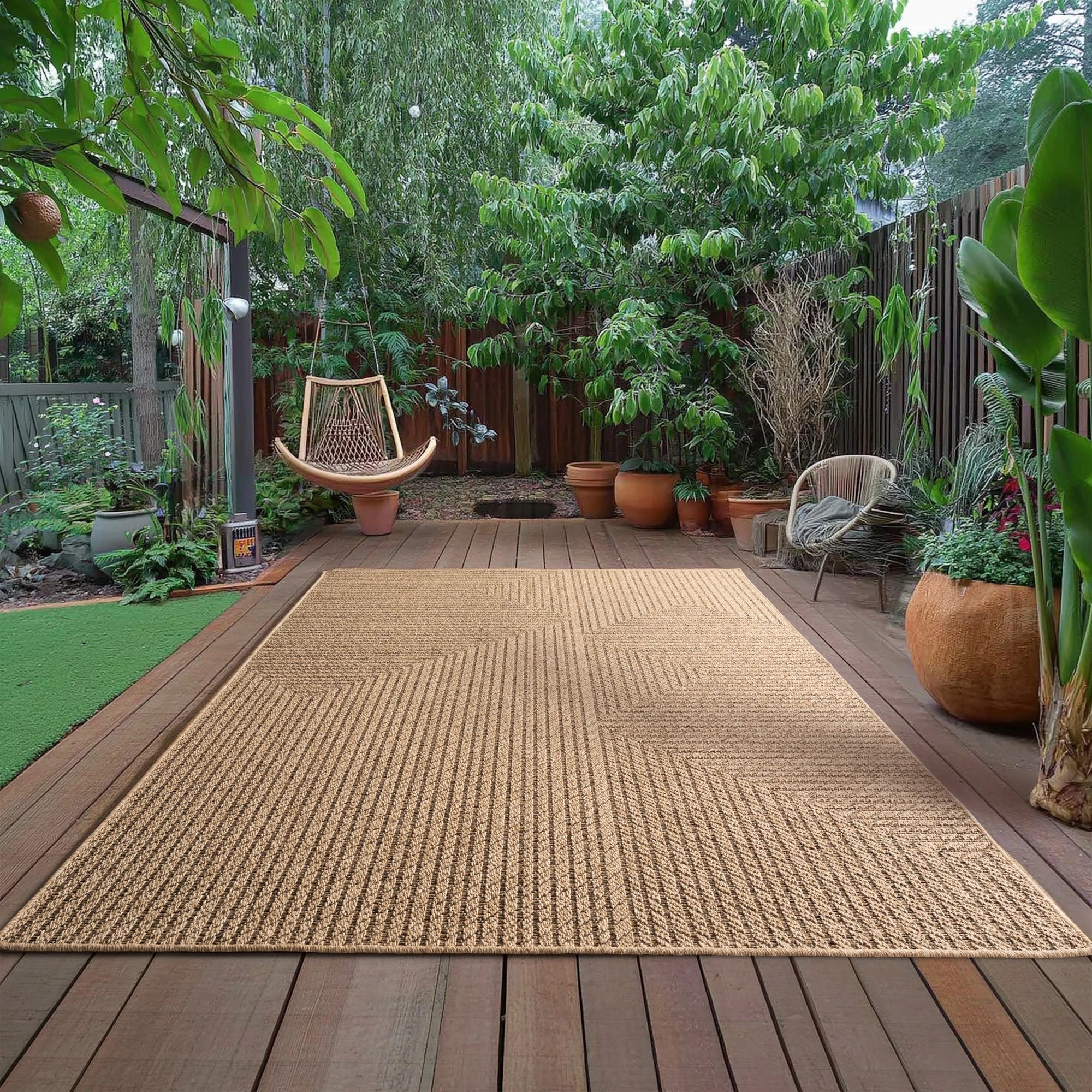 Jute-optik Refined Area Rug Modern