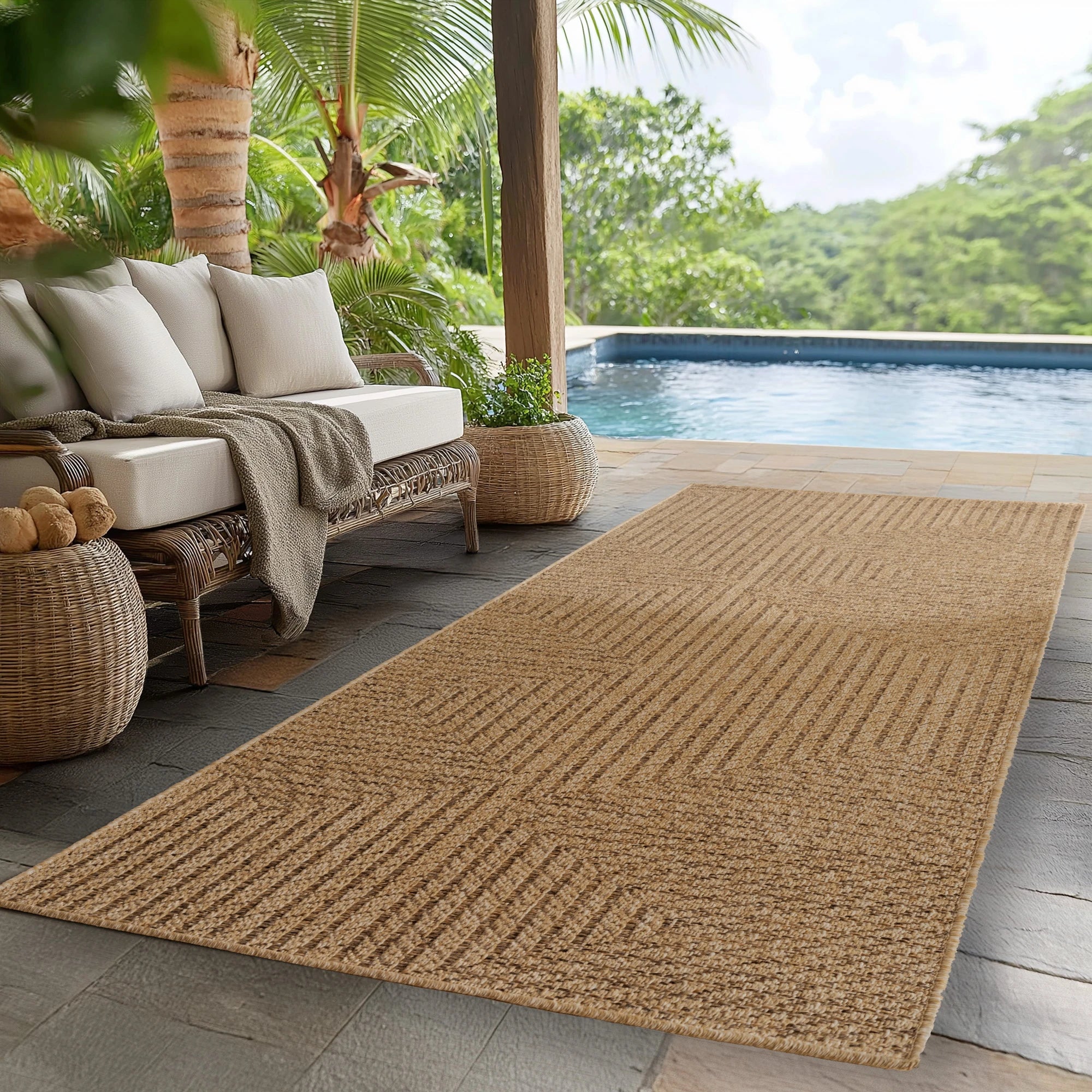 Jute-optik Refined Area Rug Modern