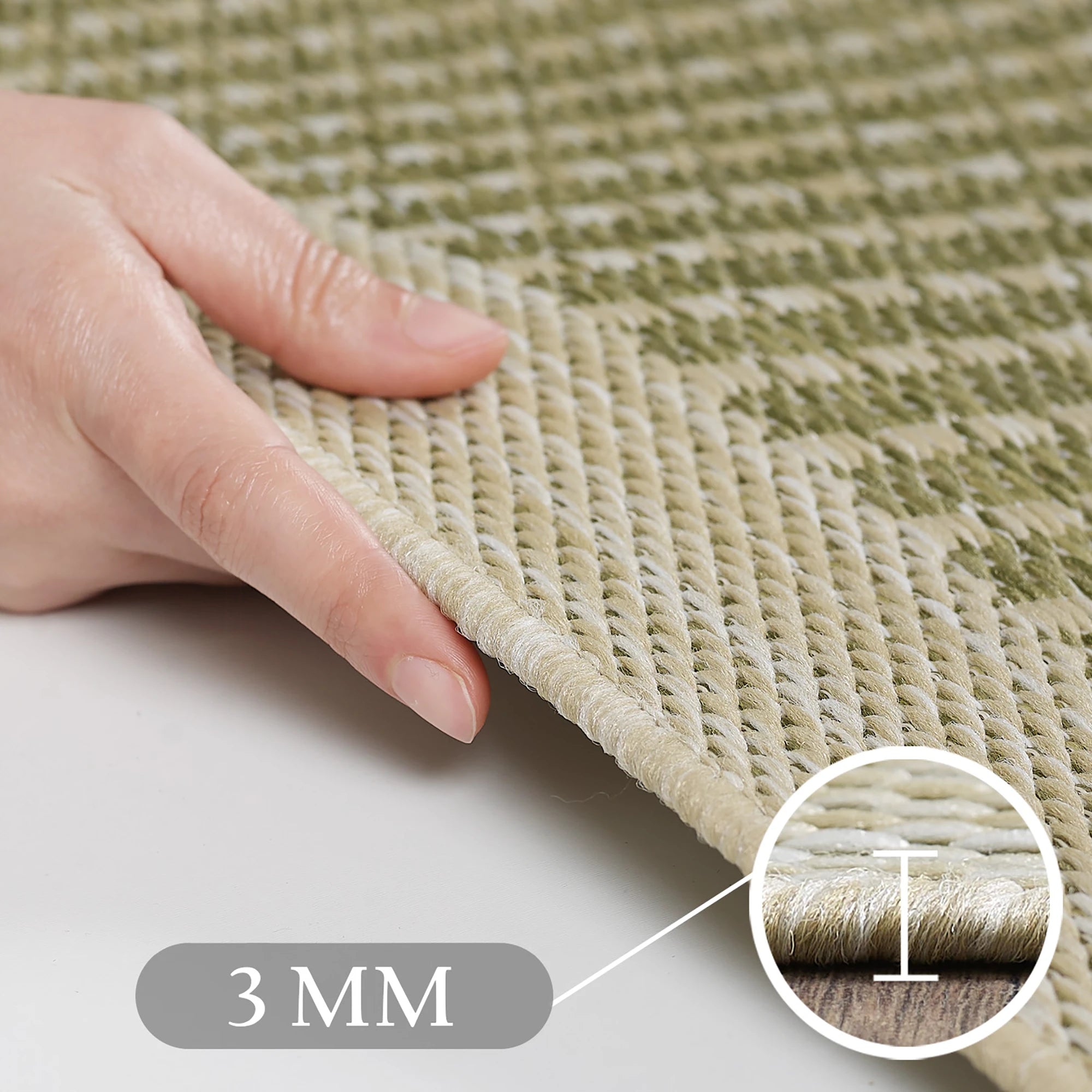 Clean Color Modern Floor Rug