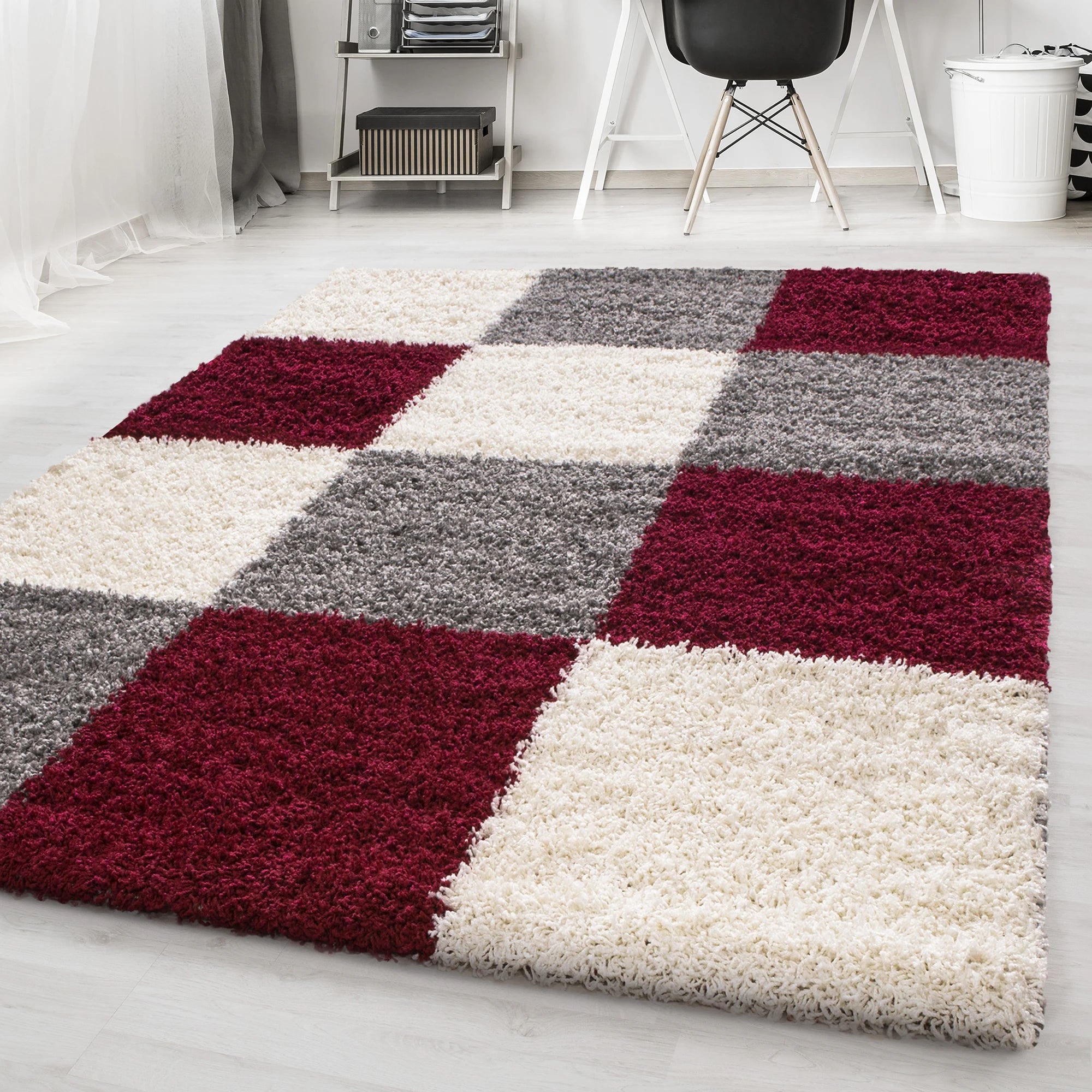 Checkered Plaid Chic Rug