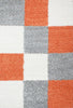 Grid Checkered Chic Floor Rug 