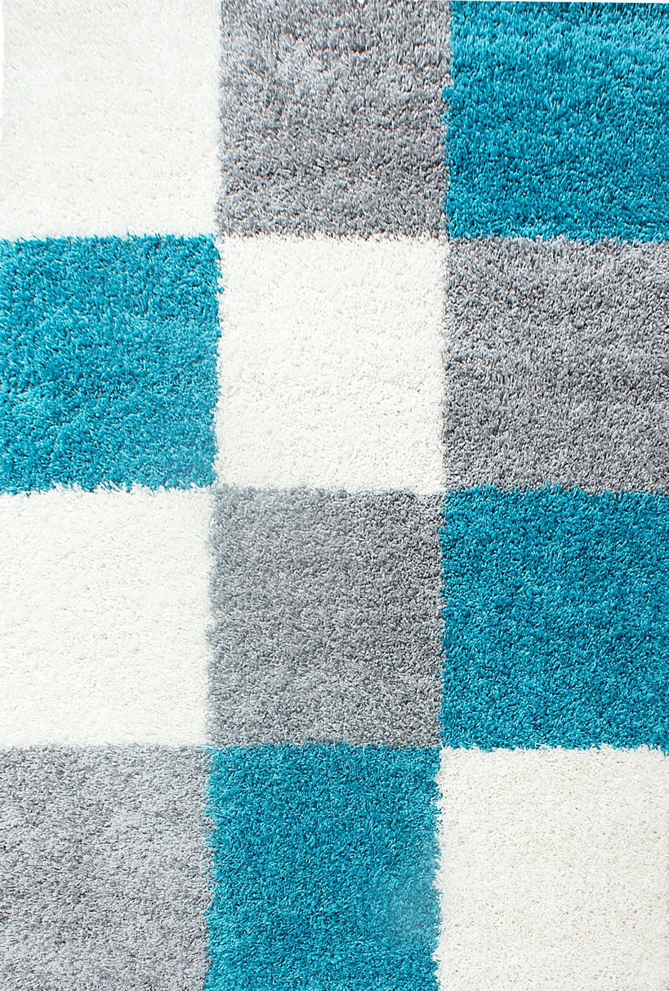 Plaid Rug Turquoise