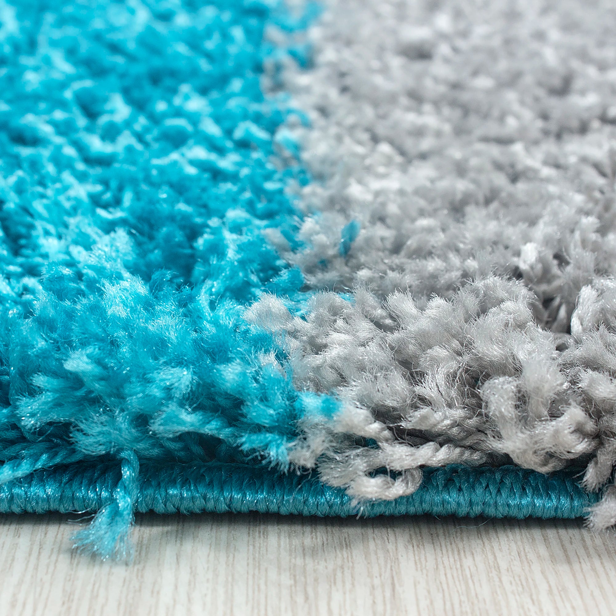 Plaid Rug Turquoise