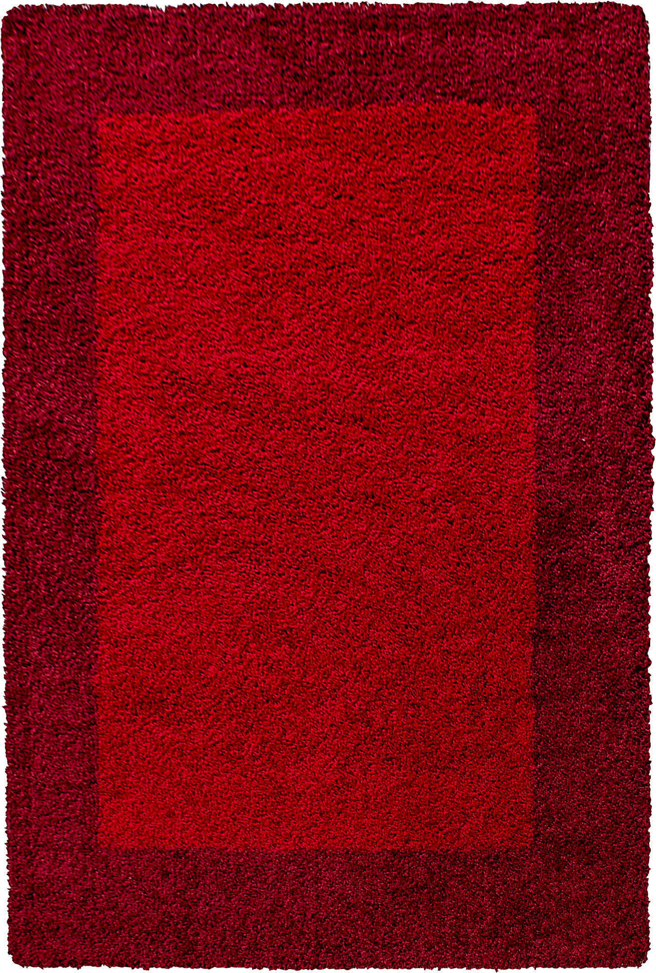 Bordered Rug Red