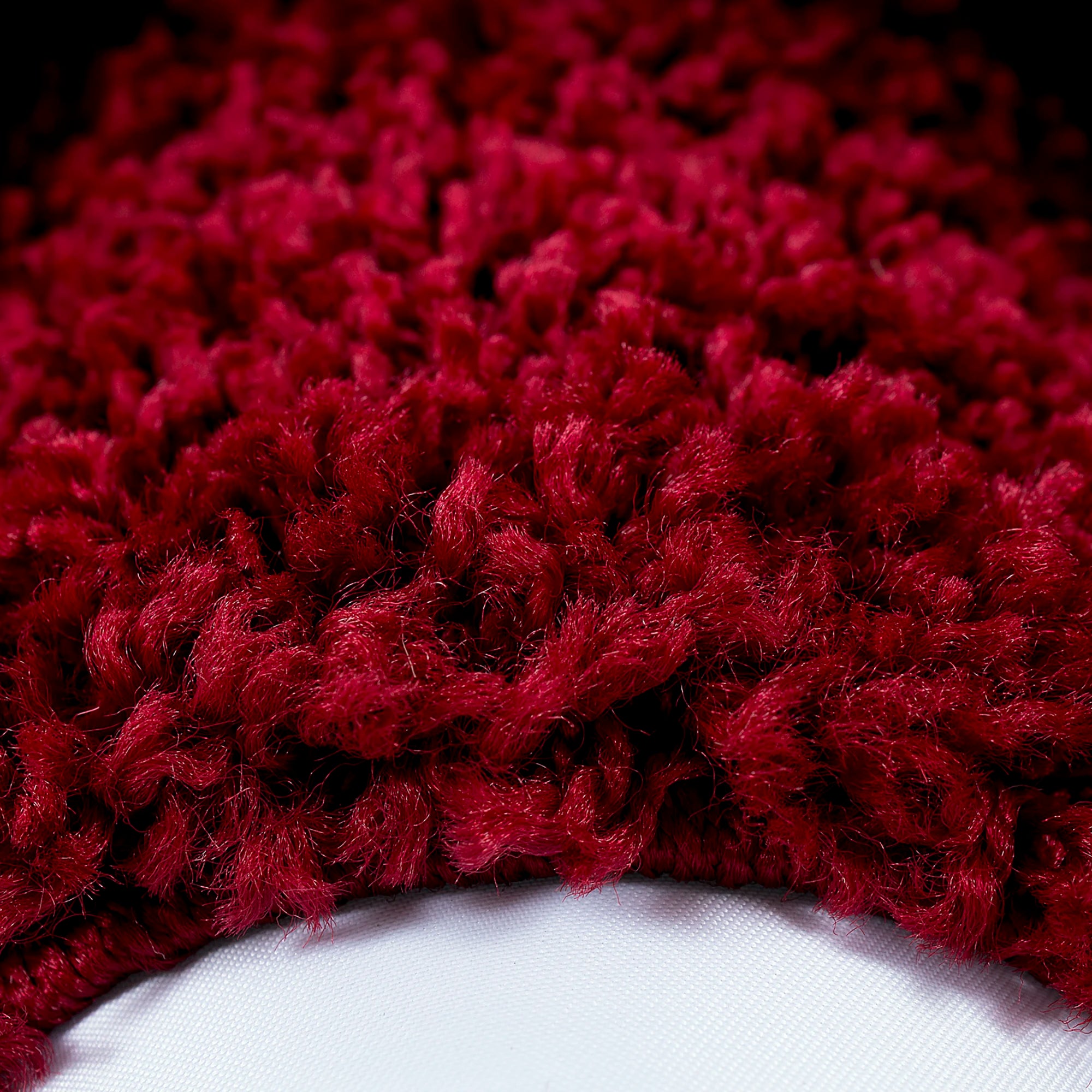 Bordered Rug Red
