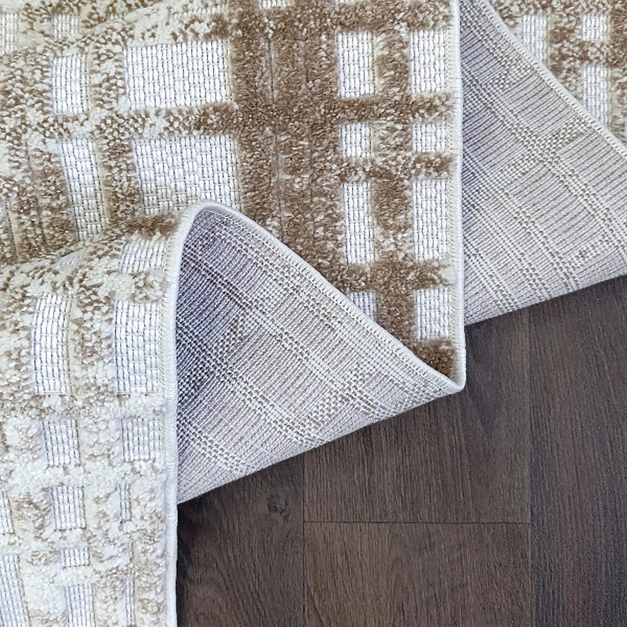 Square Symphony Beige Rug - Bella Rugs