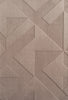 Geometrischer Mosaikteppich in Beige 