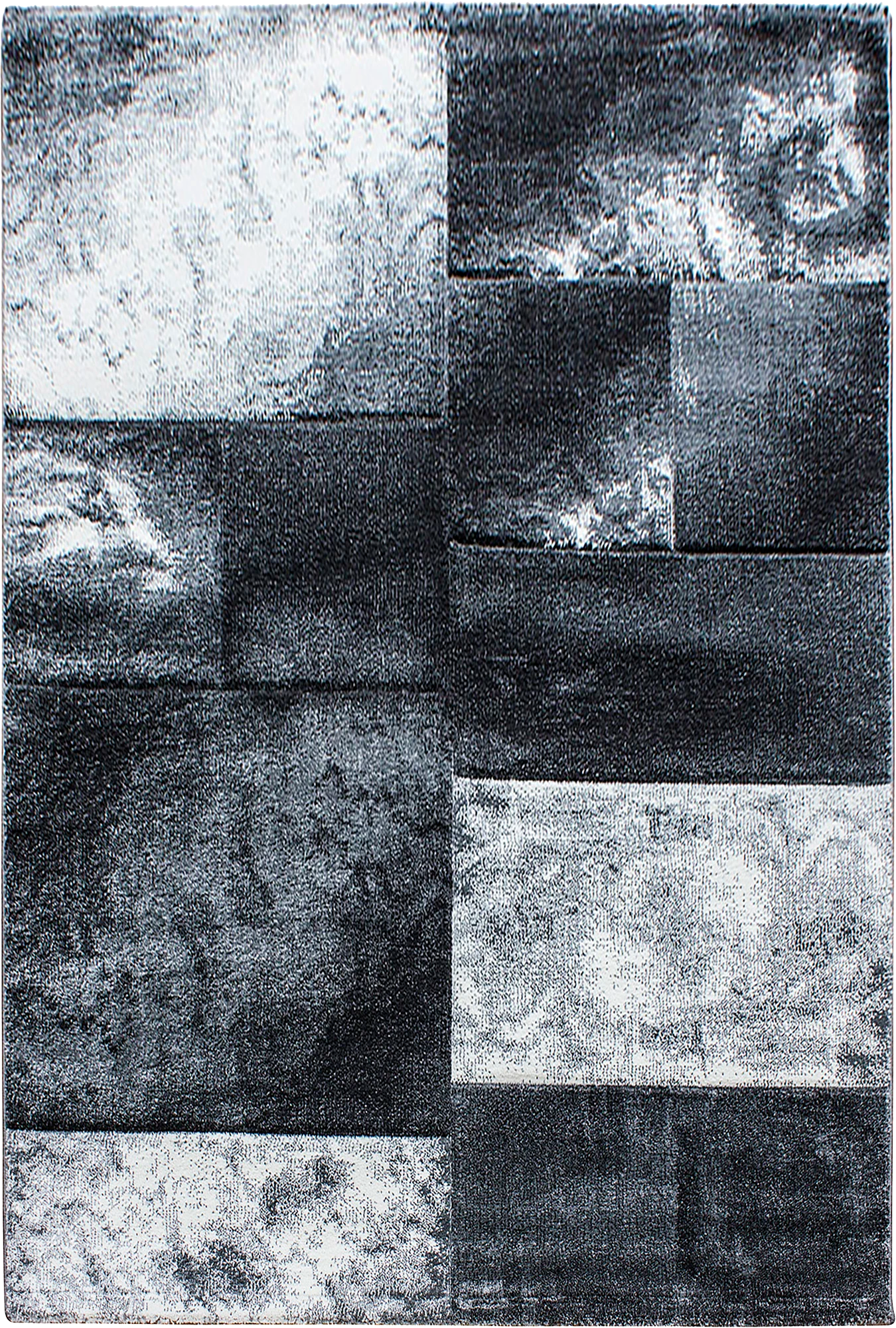 Checkered Rug Gray