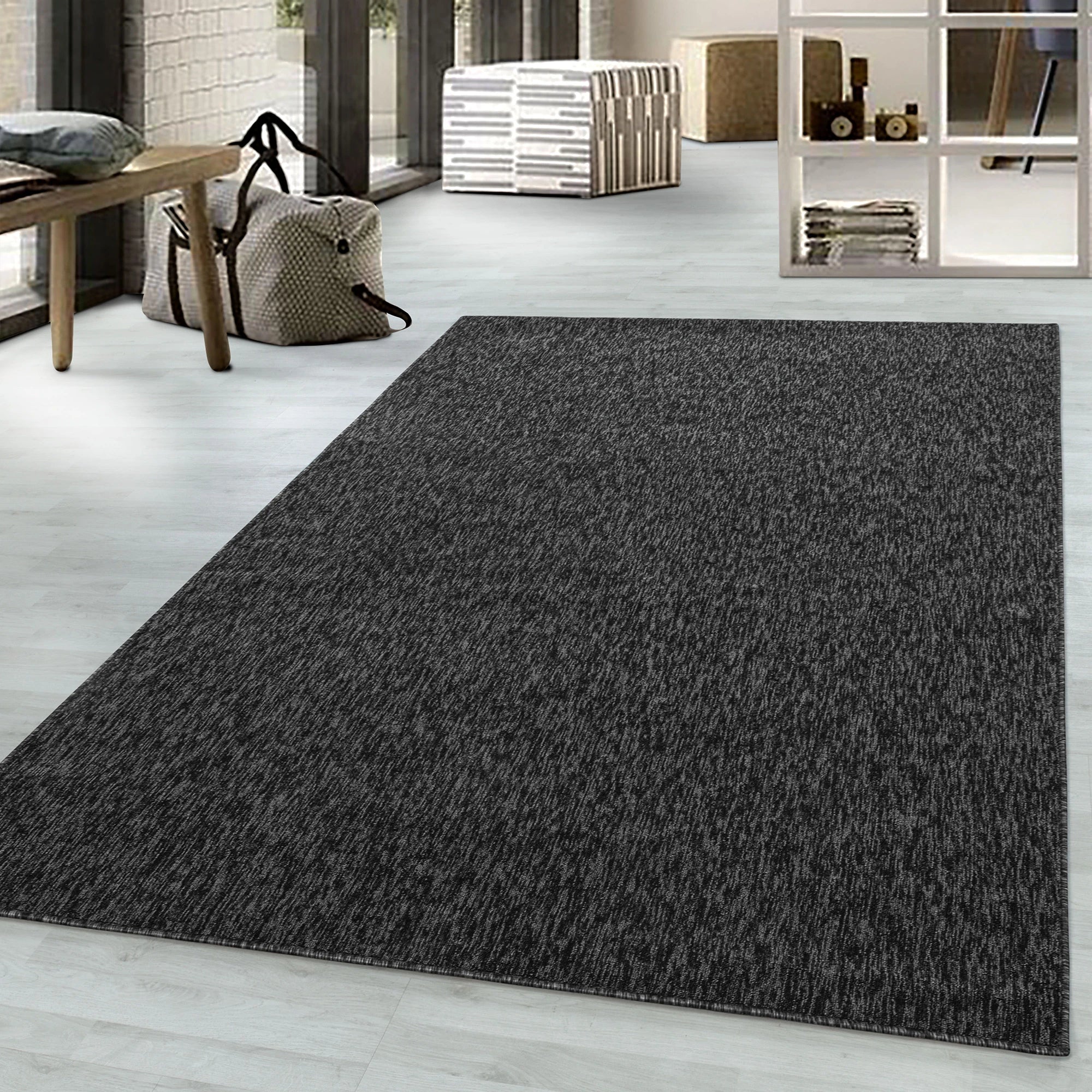 Plain Color Neutral Area Rug