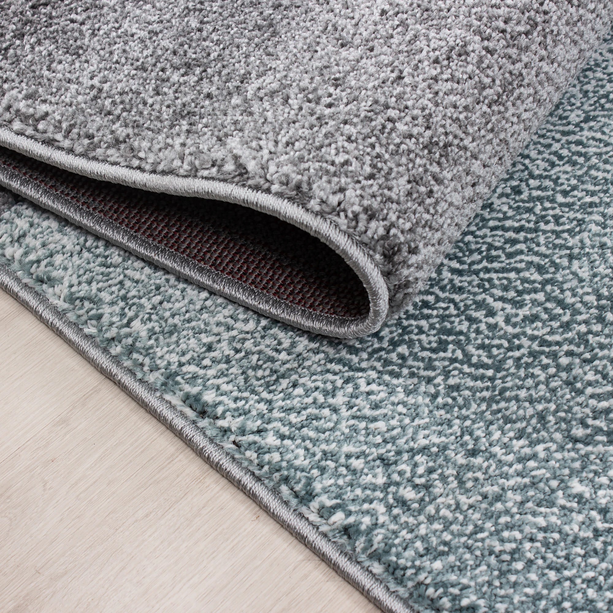 Plaid Rug Blue