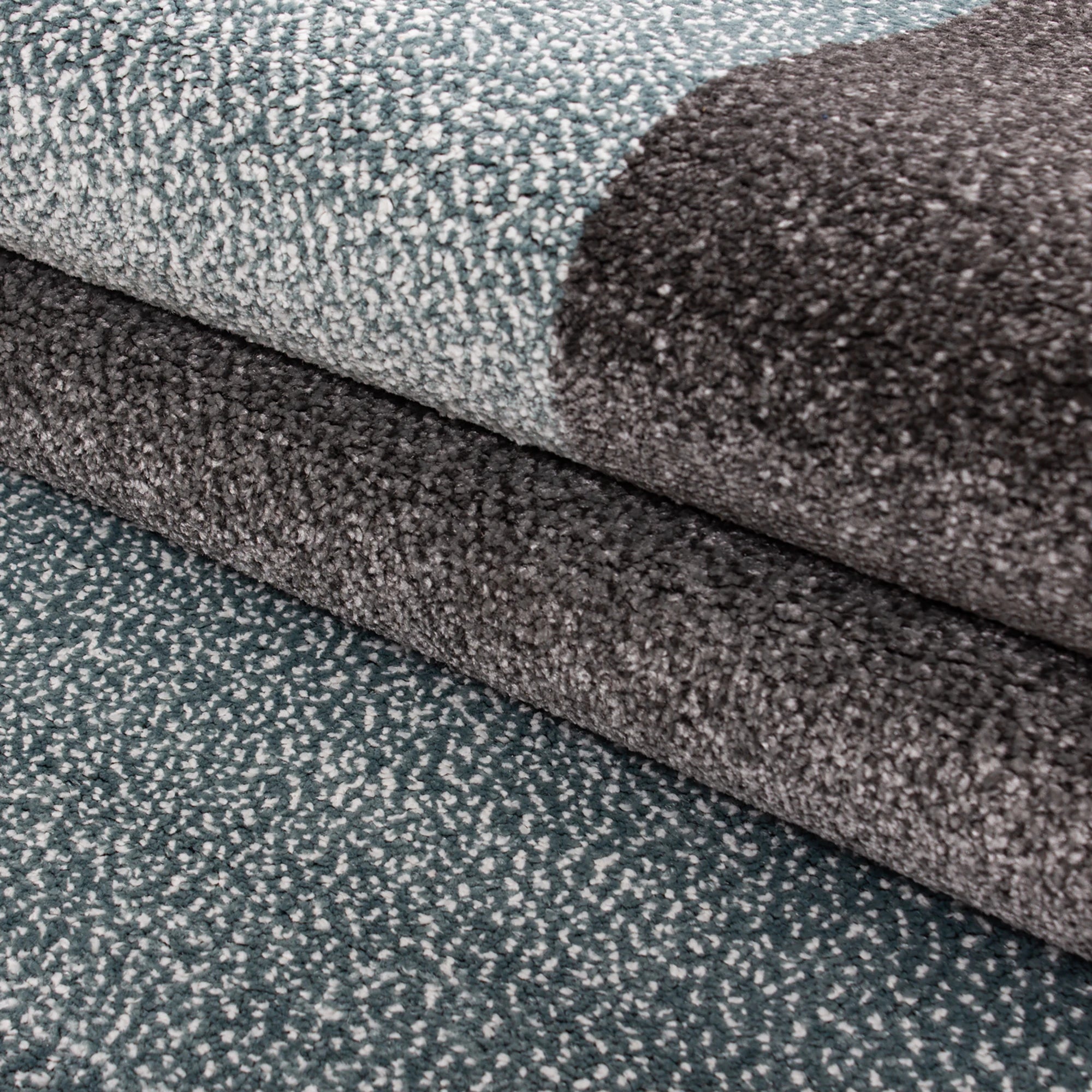 Plaid Rug Blue