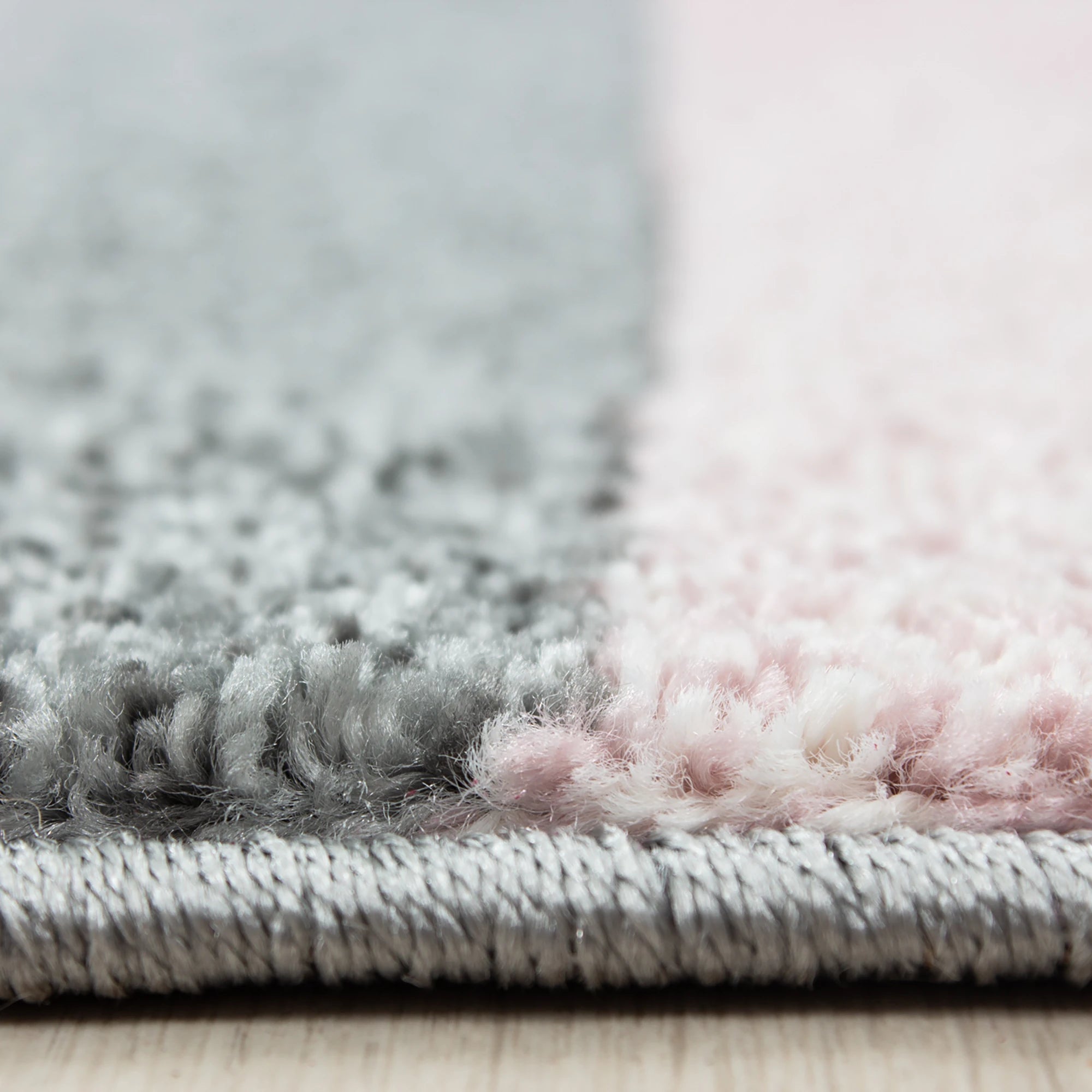 Plaid Checkerboard Rug Pink