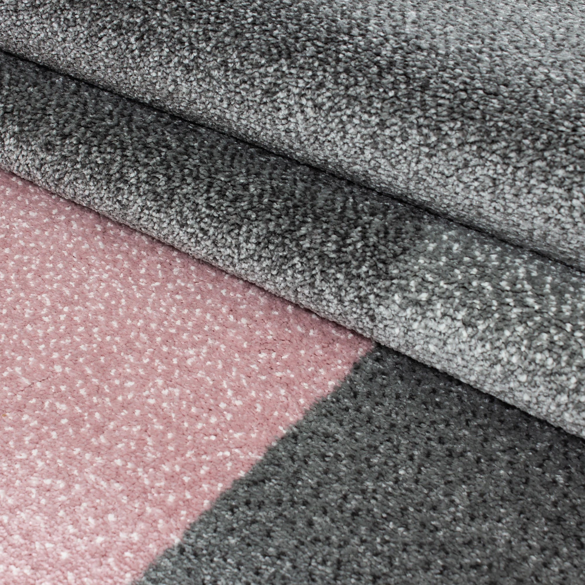 Plaid Checkerboard Rug Pink