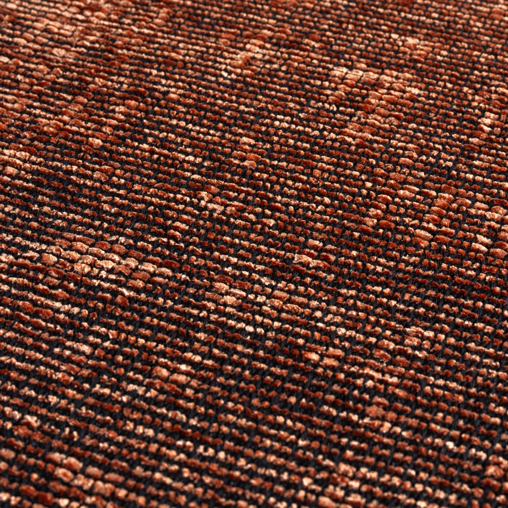 Modern Ribbed Textured Rug | Copper