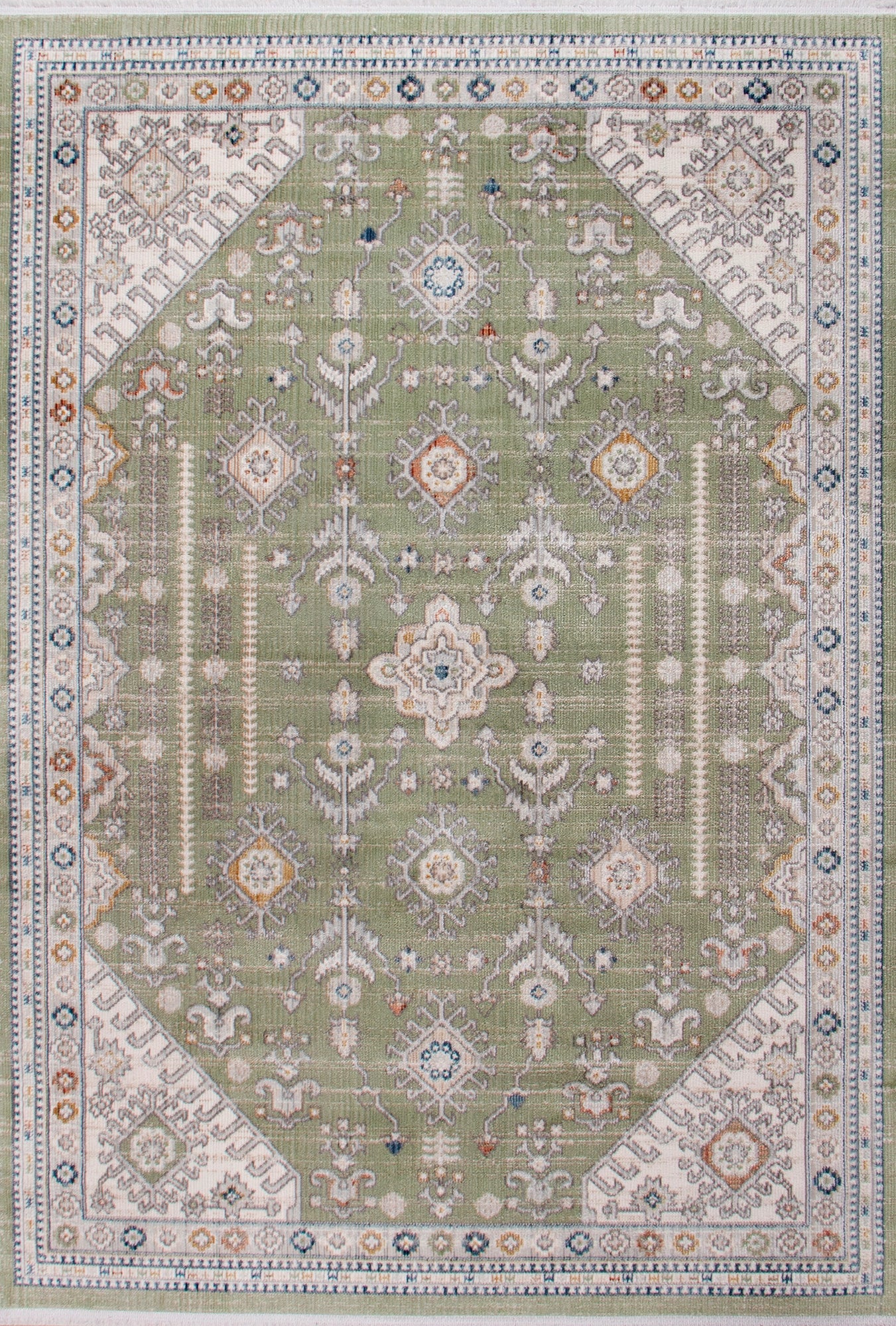 Olive Crest Vintage Medallion Rug