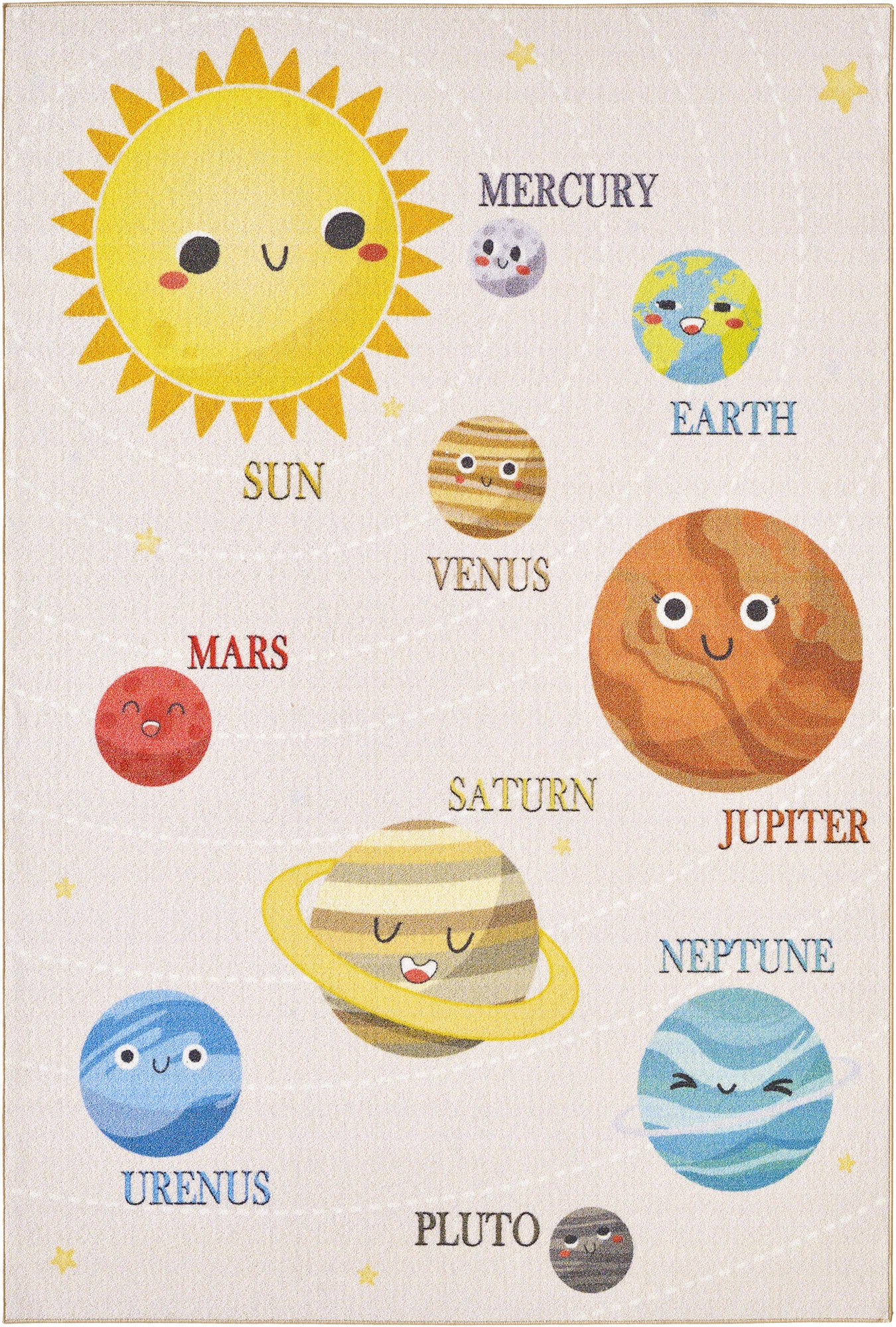 Planets Rug Beige