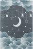 Mond und Sterne Teppich 