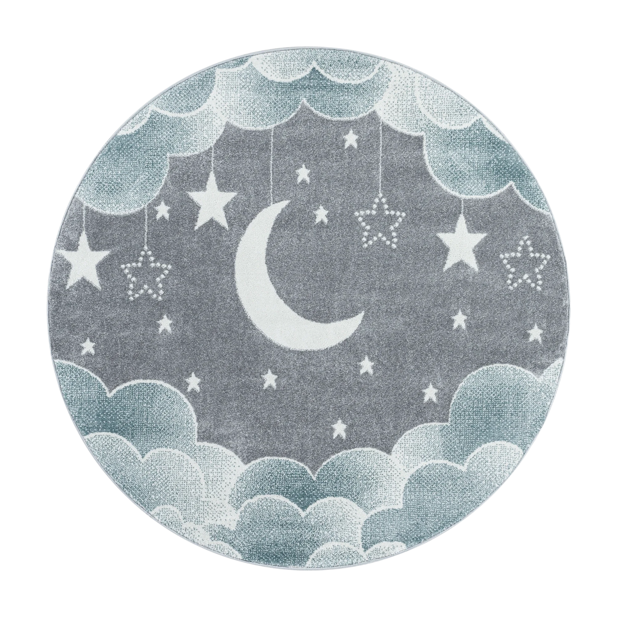 Mond und Sterne Teppich