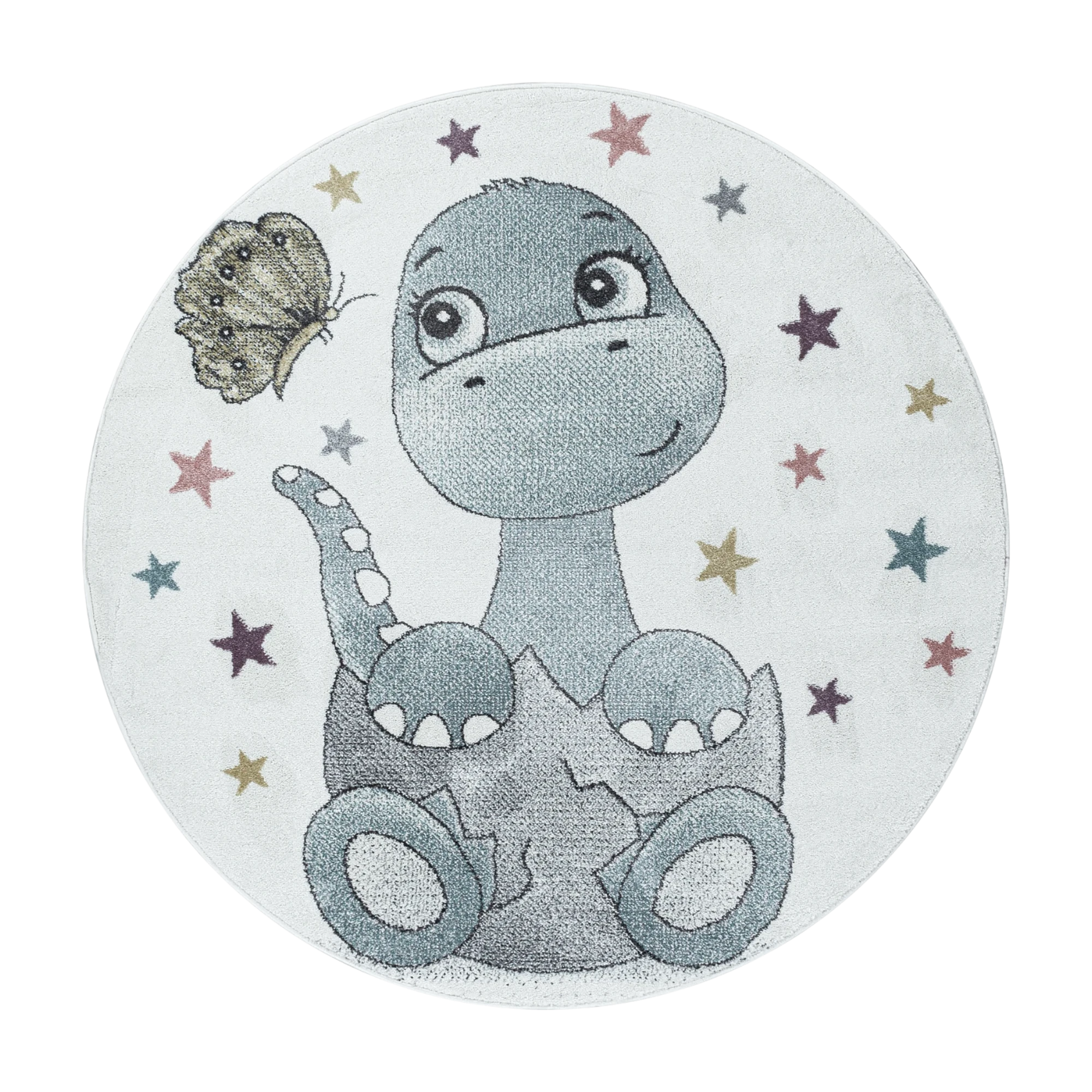 Dinosaurier-Feinteppich, Blau
