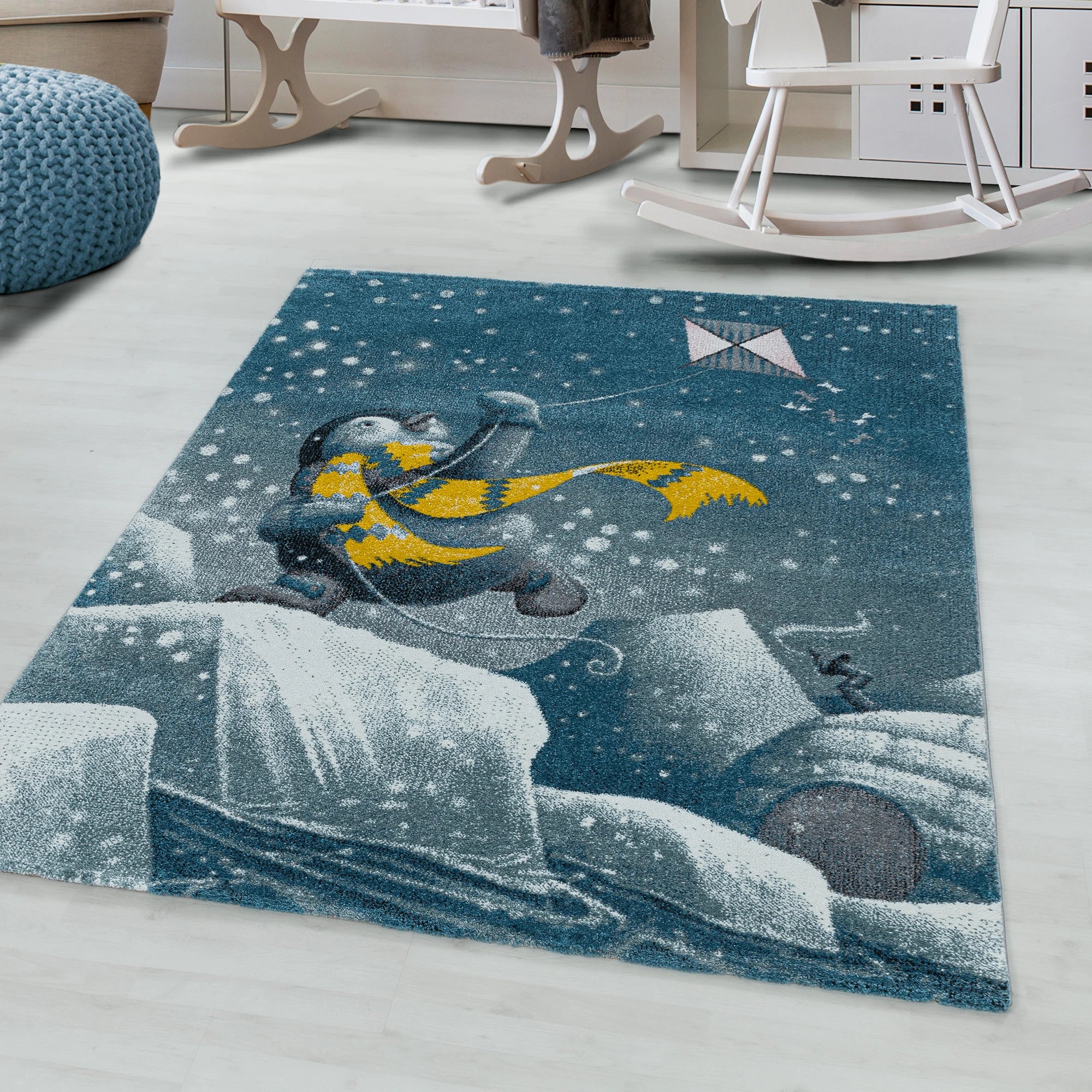 Penguin And Igloo Rug