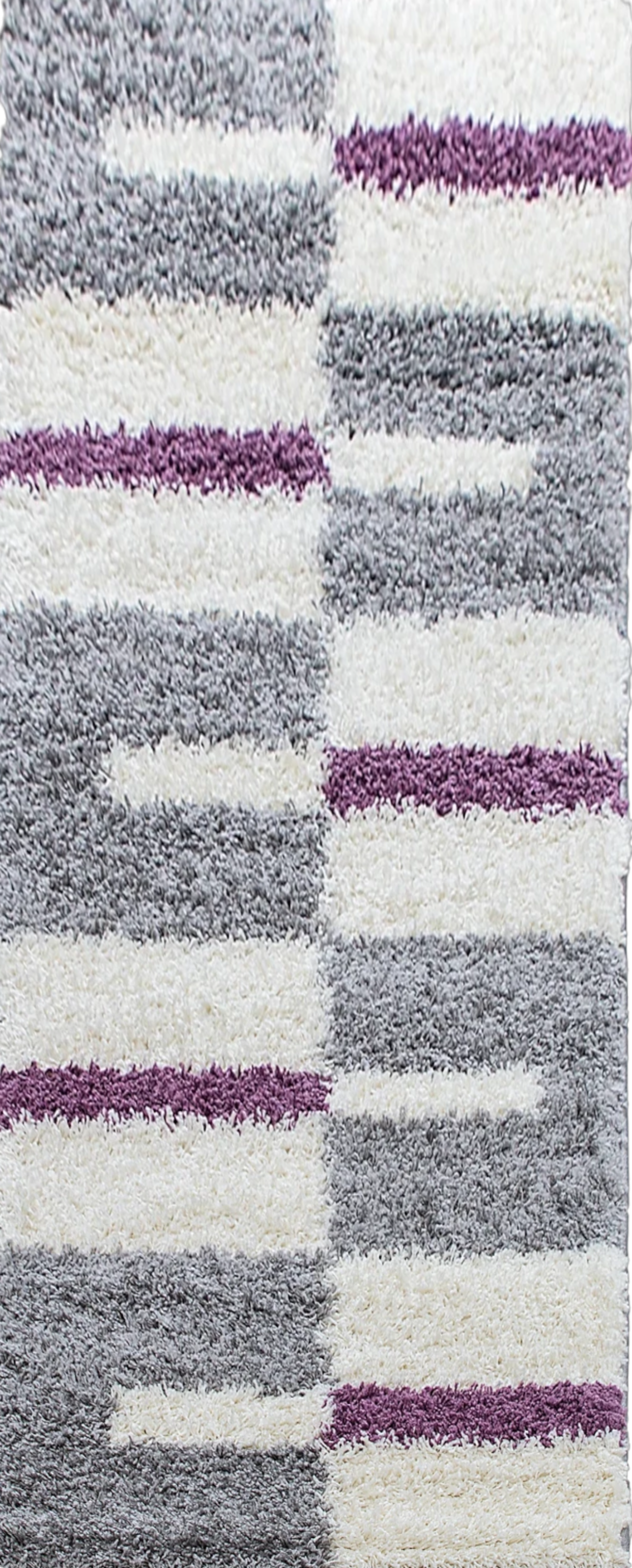 Checkered Plaid Block Shag Rug | Lila