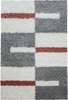 Plaid Neutral Floor Rug Modern 