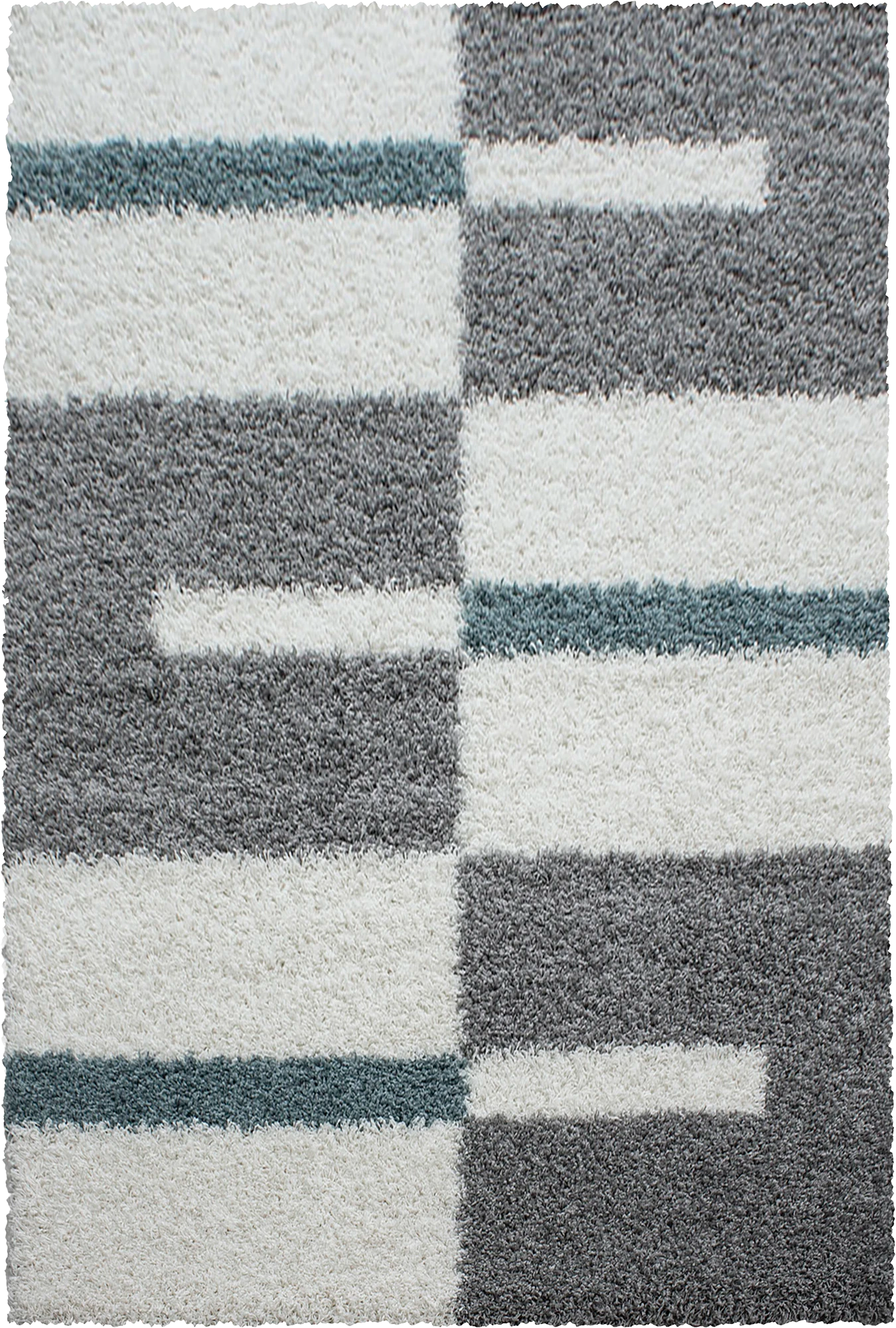 Checkered Plaid Rug Turquoise