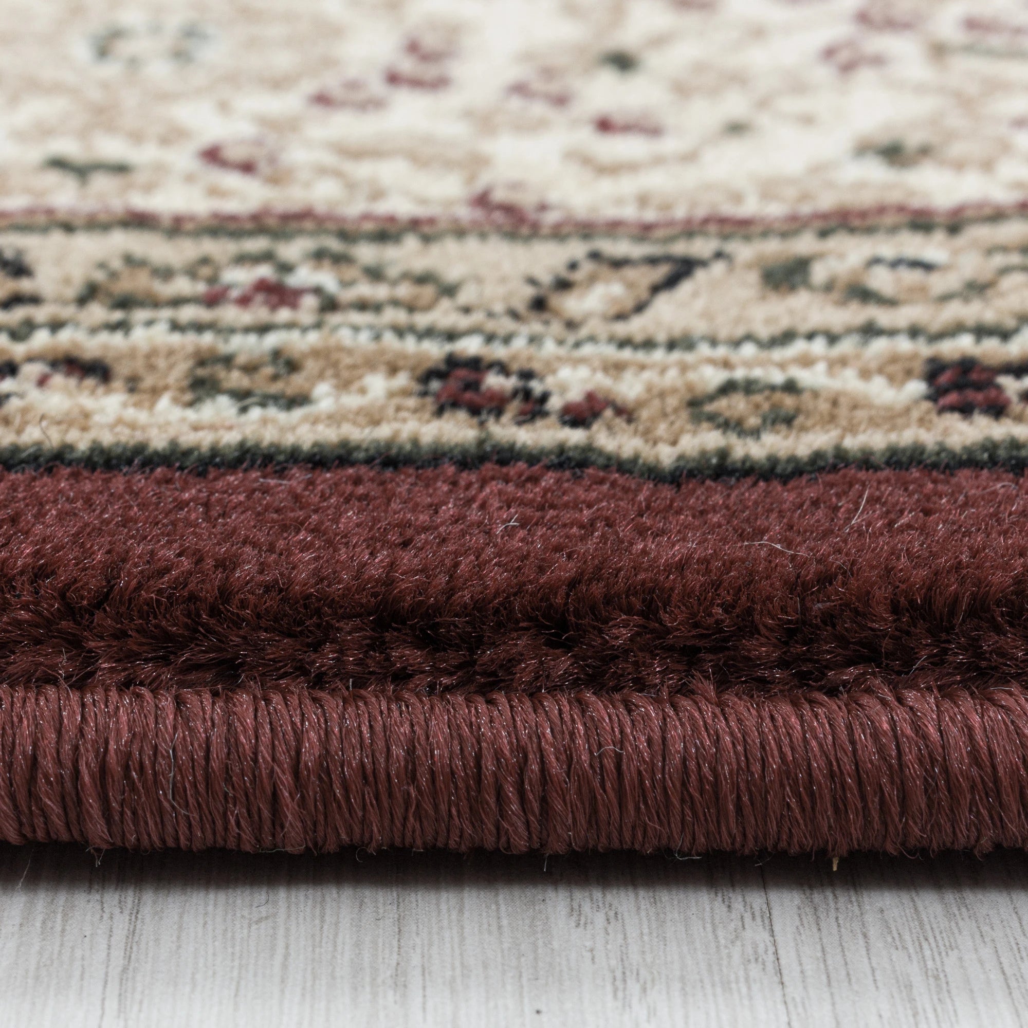 Oriental Modern Area Rug Red