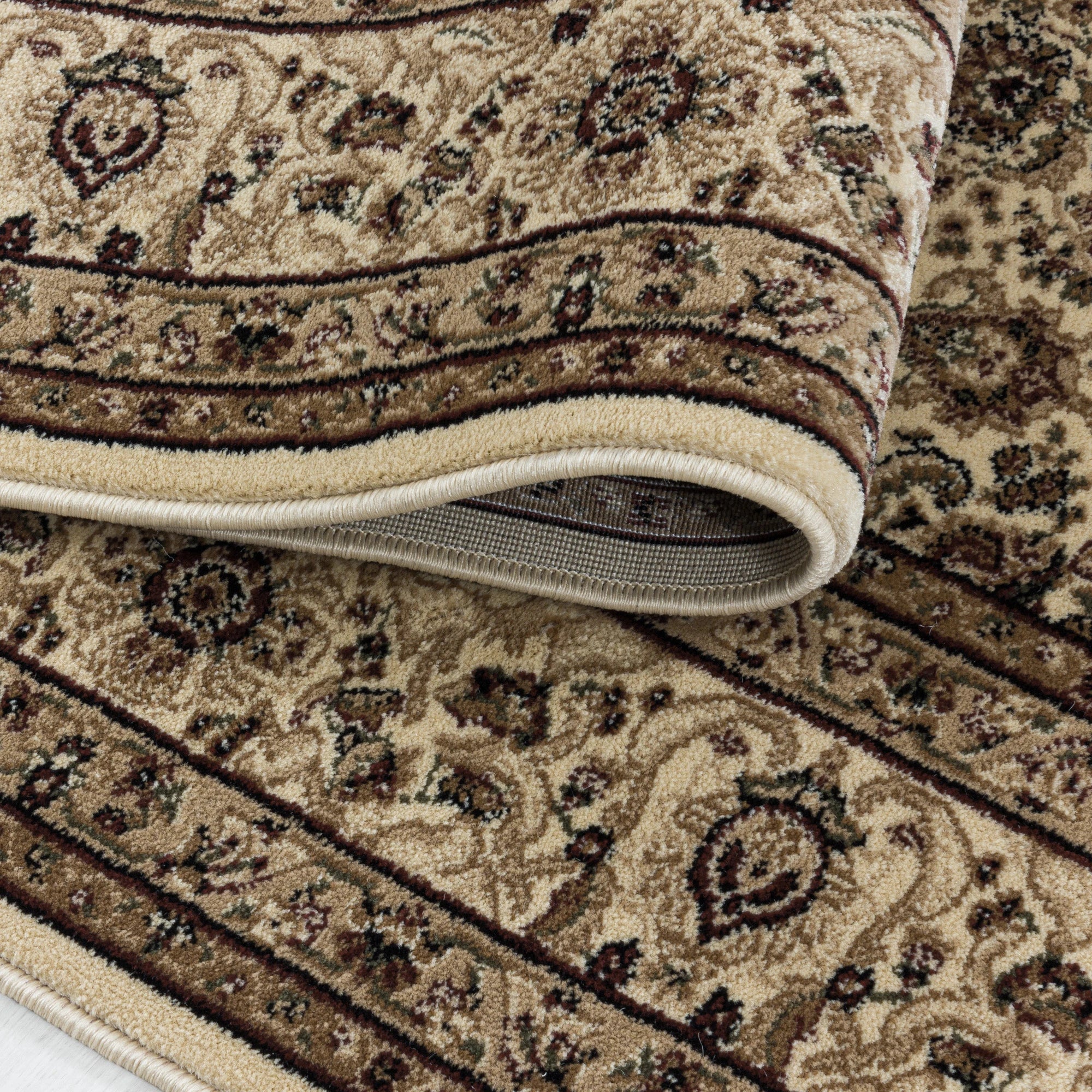 Orientalischer, raffinierter Teppich in Beige