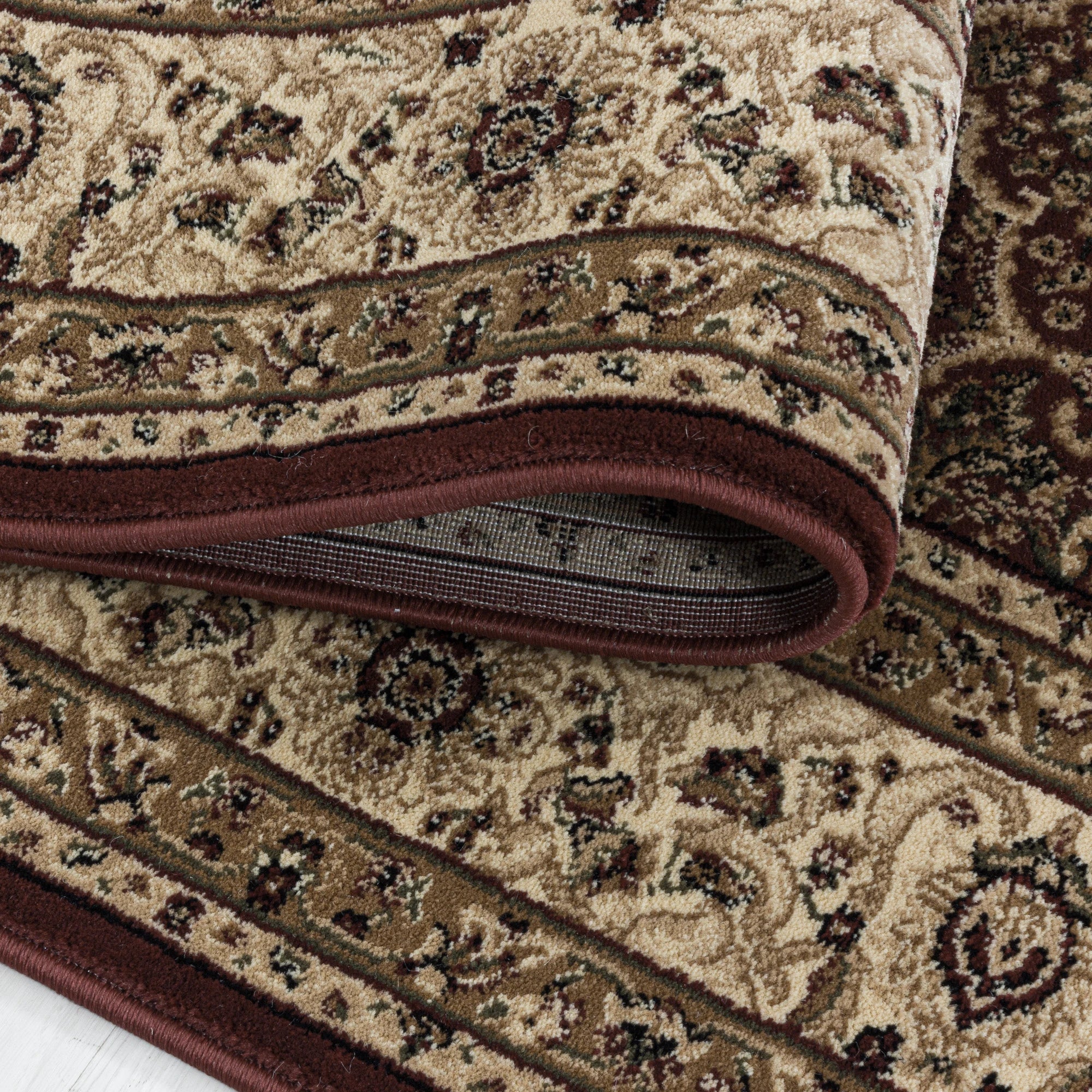Oriental Refined Floor Rug Red