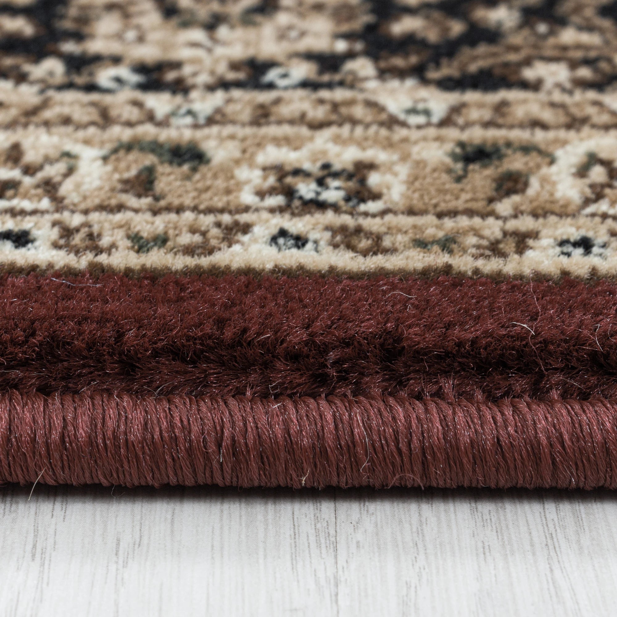 Oriental Chic Area Rug Red
