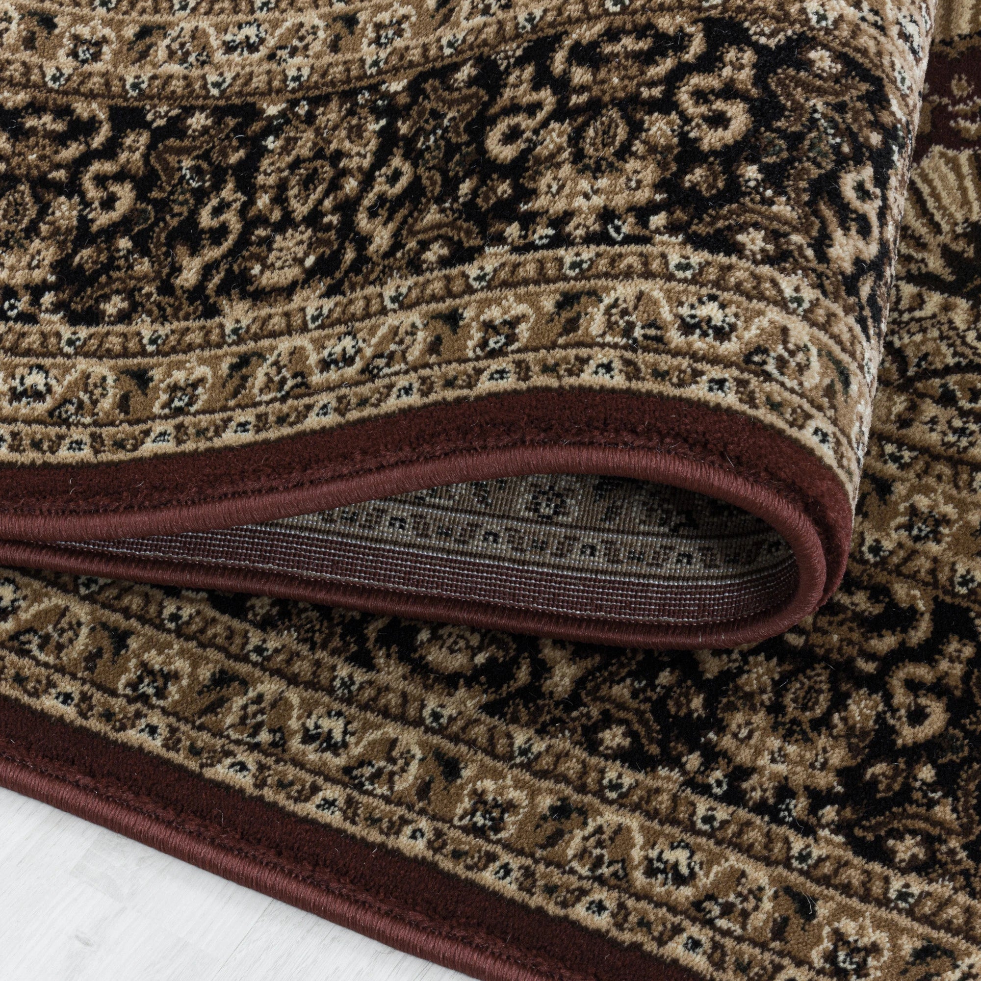 Oriental Chic Area Rug Red