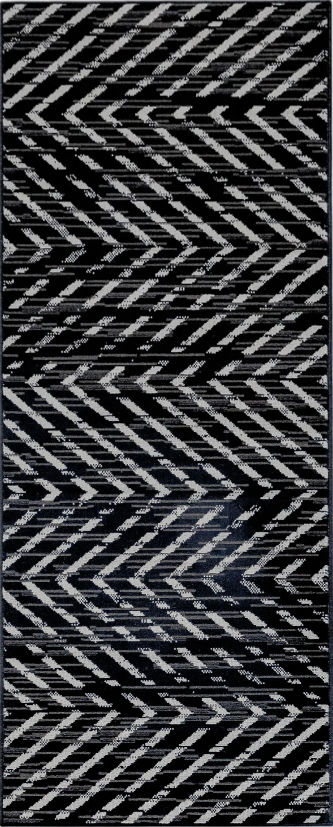 Geometric Rug Black