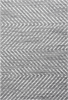 Geometrischer Rautenteppich in Grau 