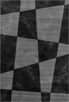 Lattice Polygon Rug Black Black