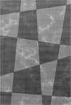 Geometric Polygon Rug Gray