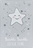 Stars Contemporary Area Rug Gray 