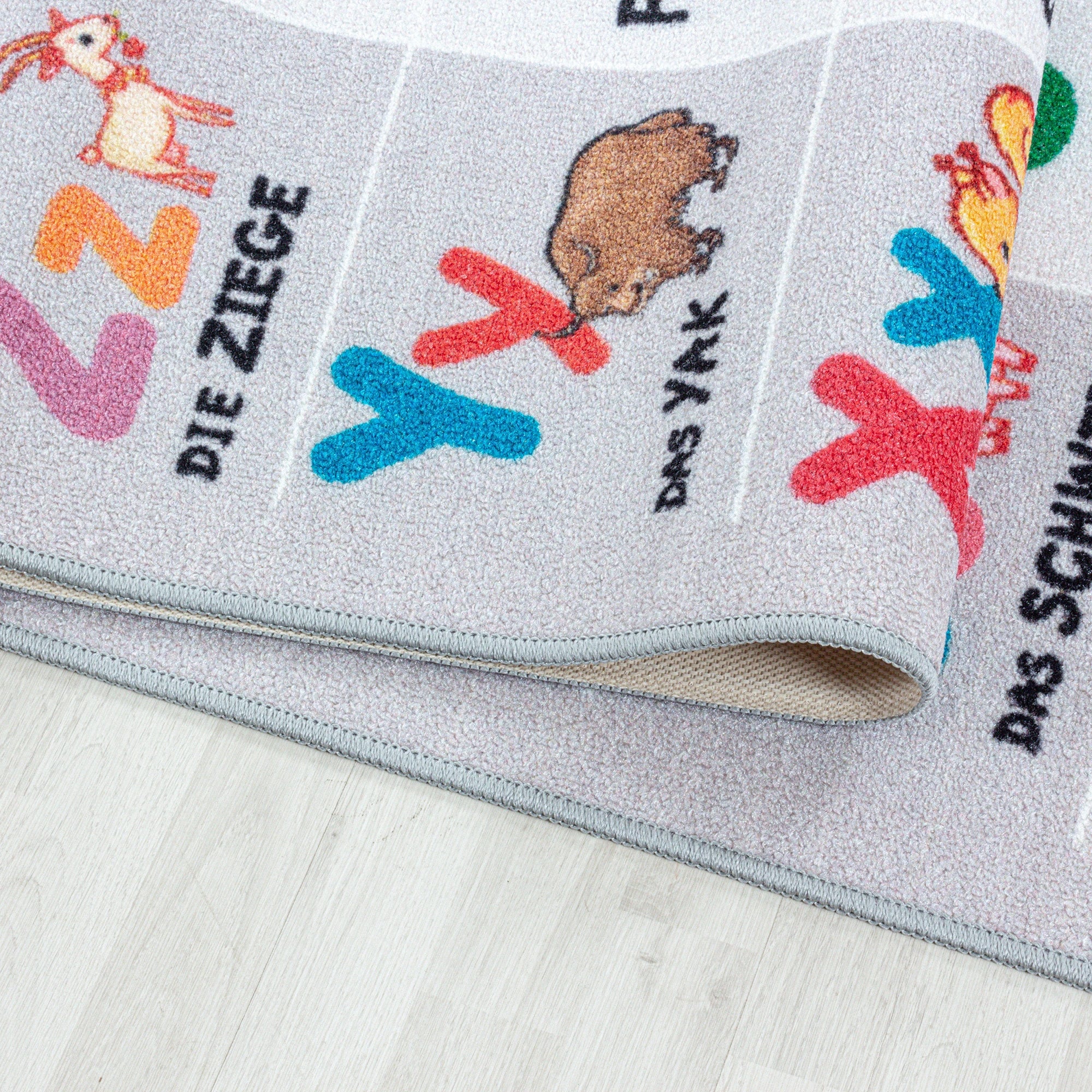 Alphabet, Numbers And Animals Rug