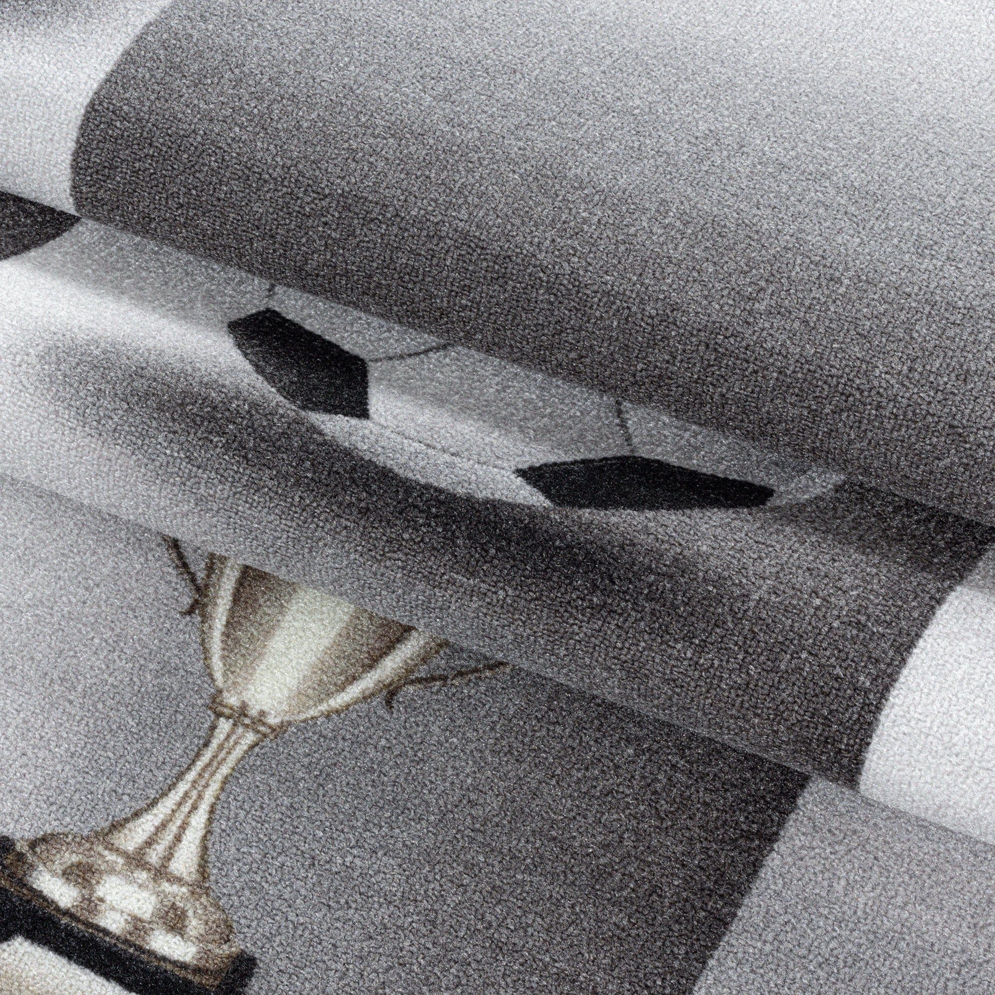 Football Rug Gray