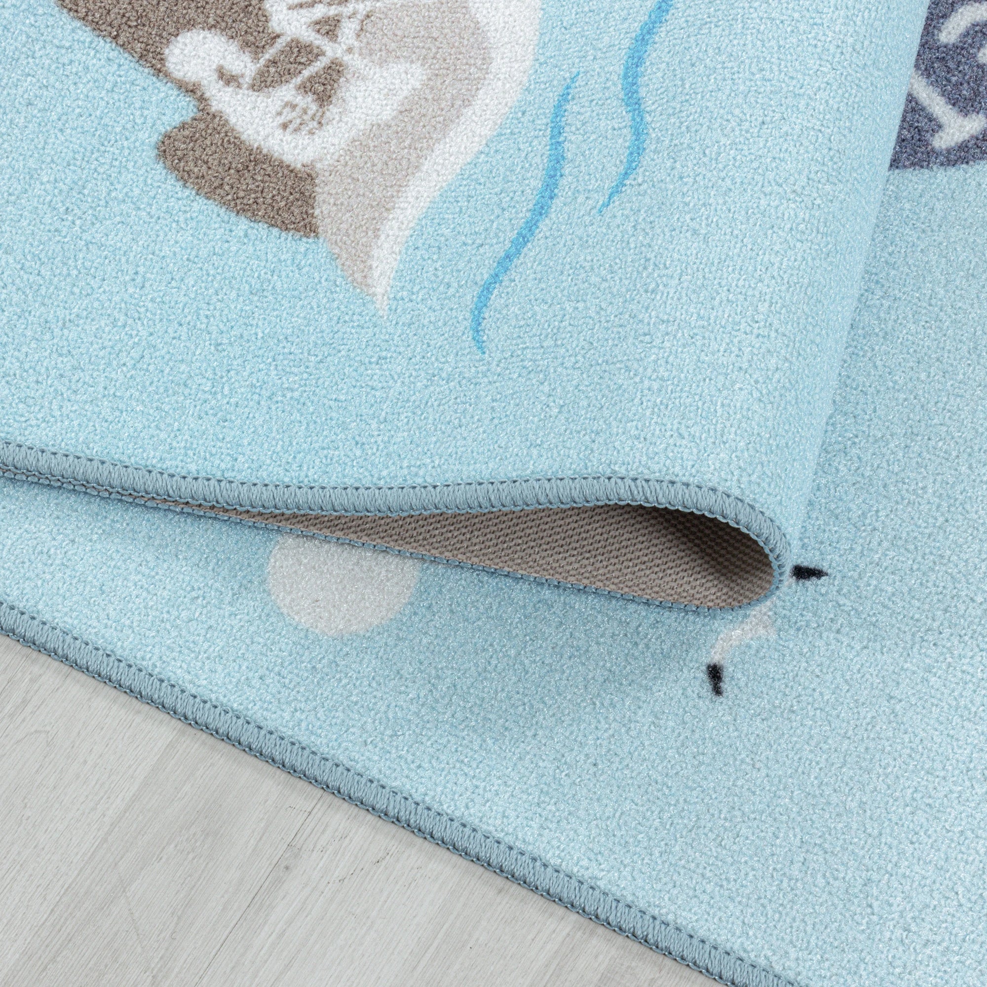 Piratenteppich Blau