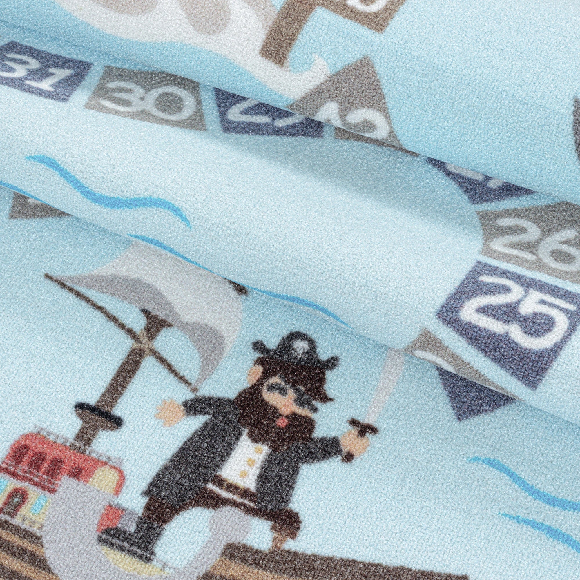 Piratenteppich Blau
