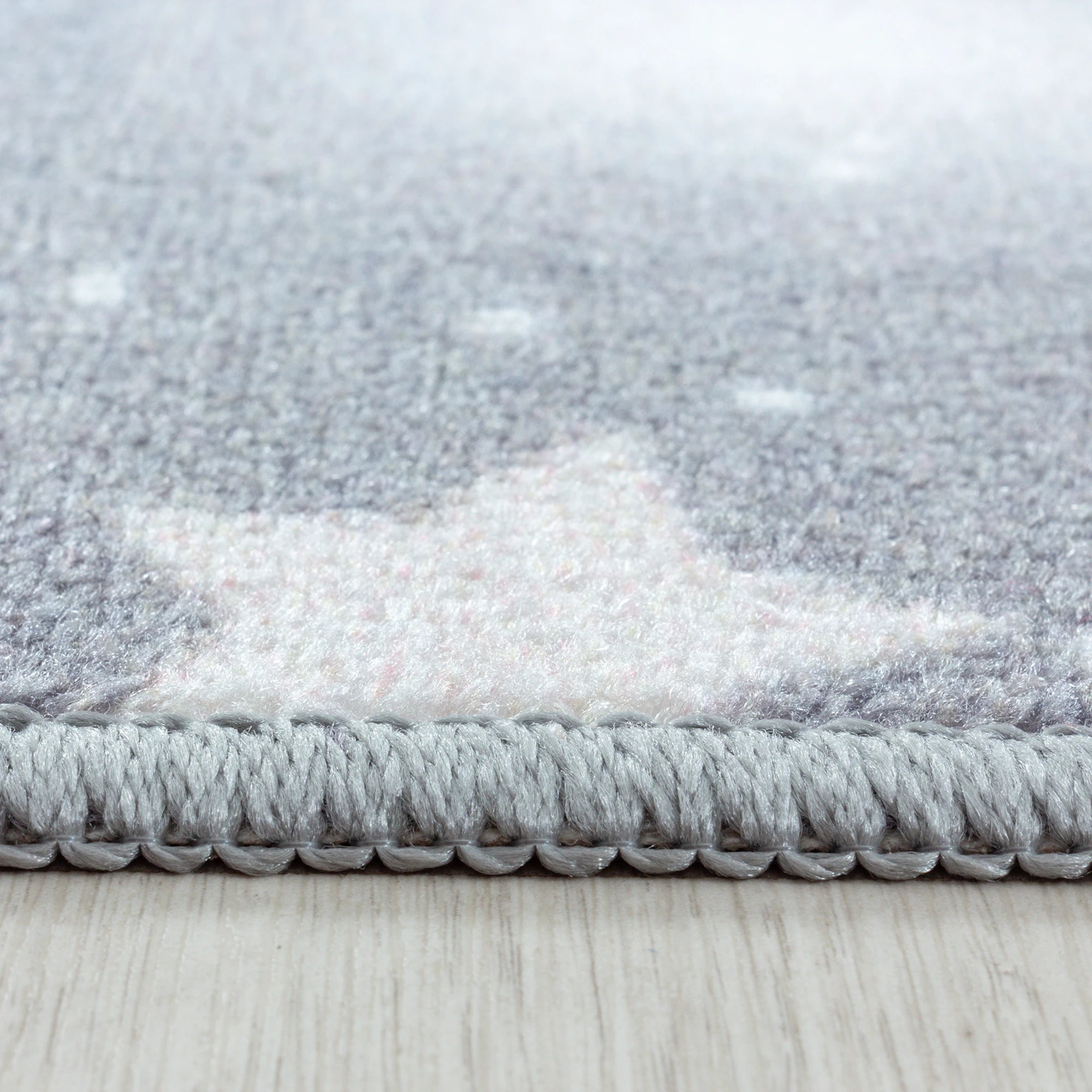 Stars Premium Area Rug Gray