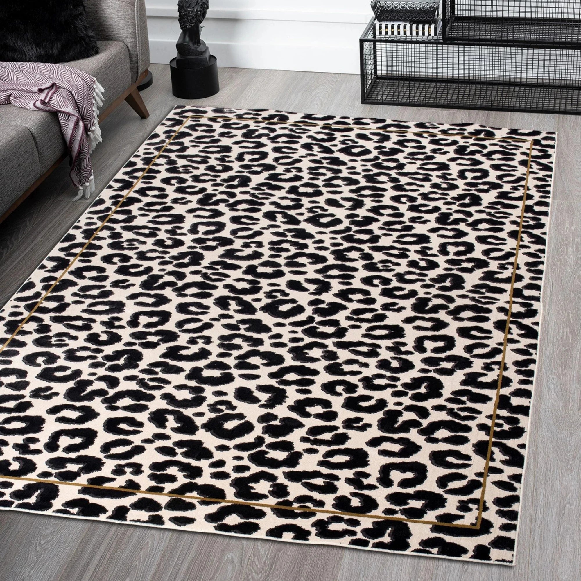 Wildcat Spots Leopard Print Rug
