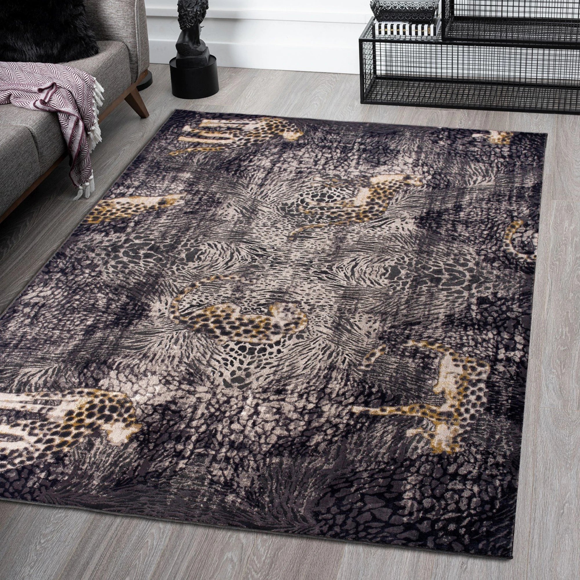Savanna Cheetah Print Animal Rug