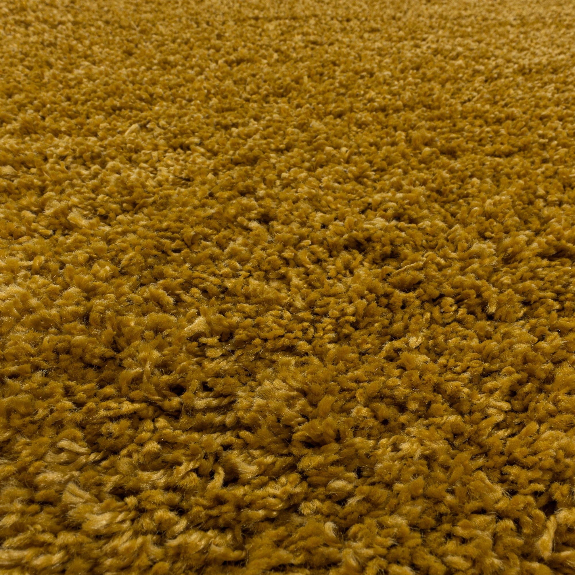 Gold Plush High Pile Shag Rug