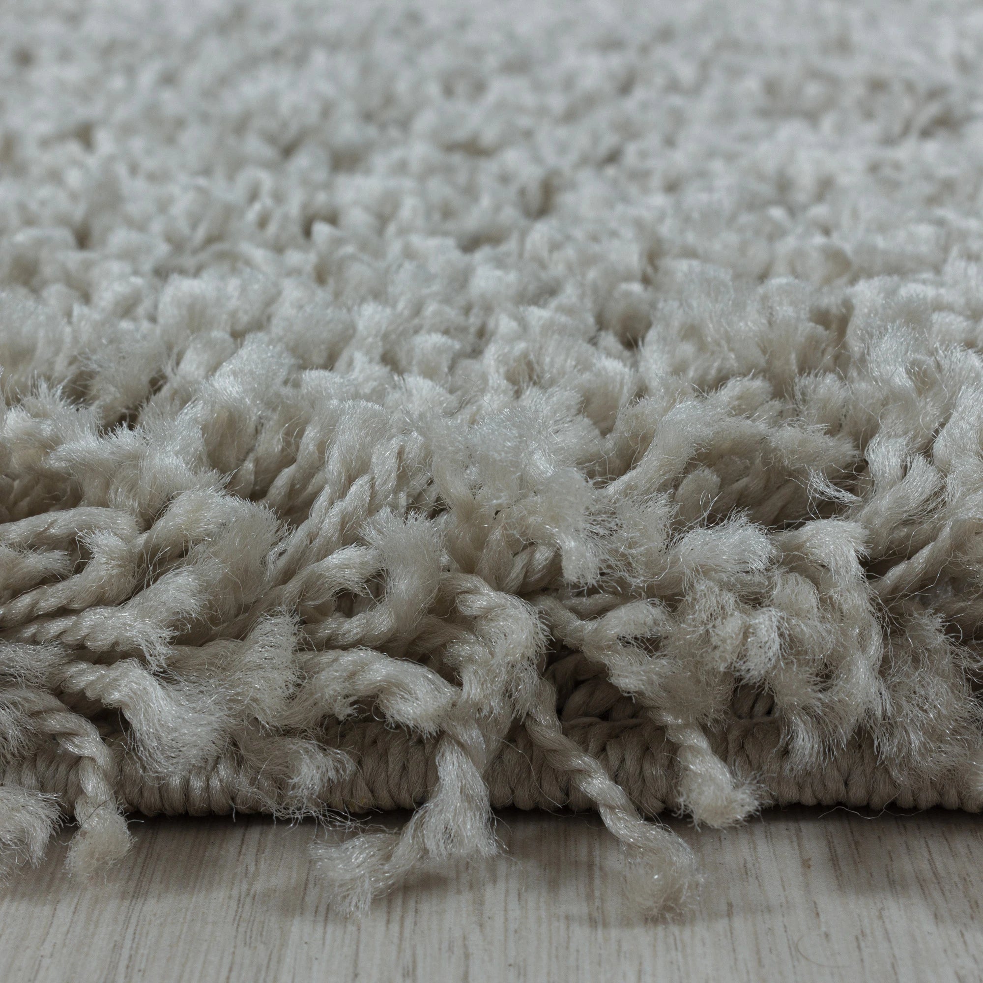 Natural Plush High Pile Shag Rug