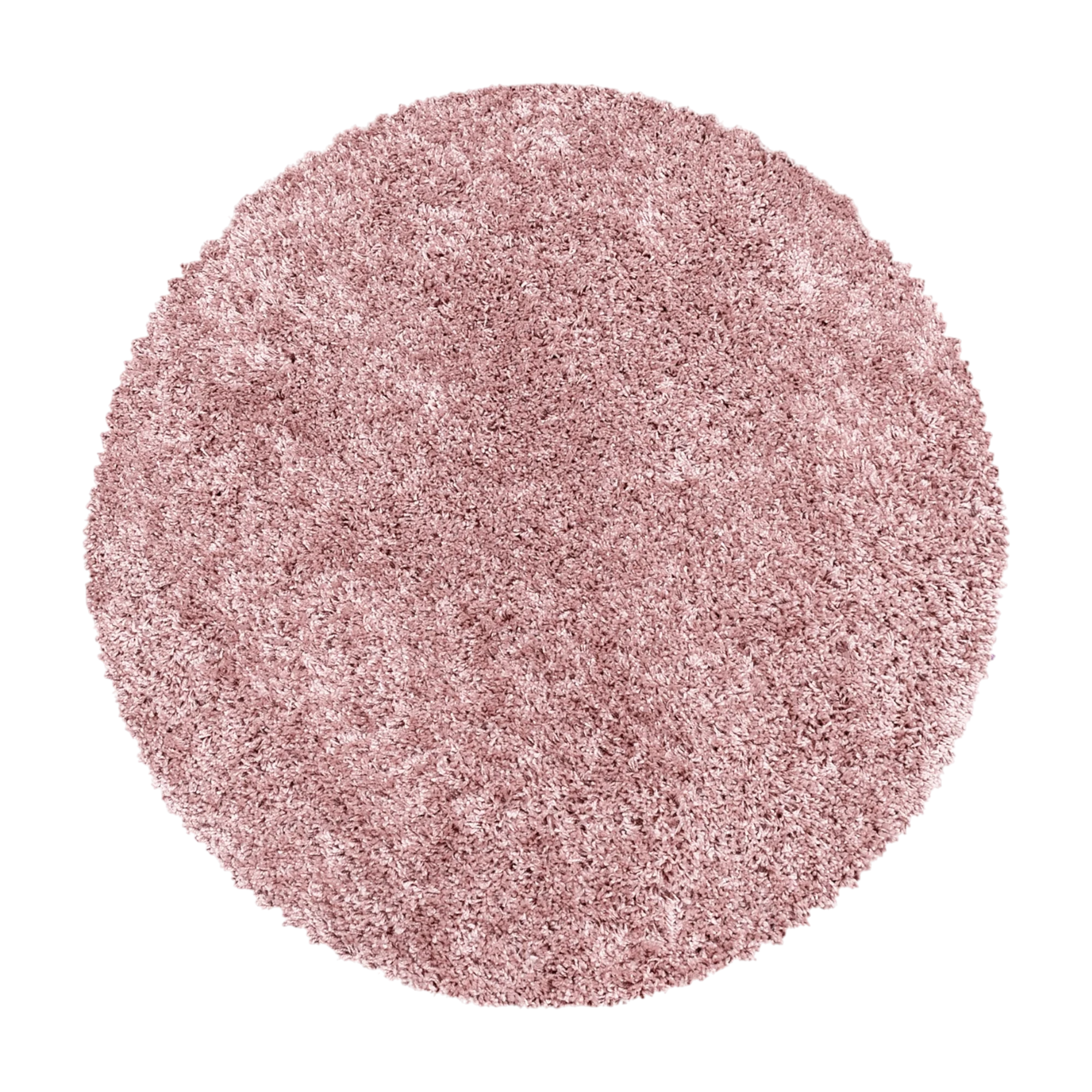 Pink Plush High Pile Shag Rug