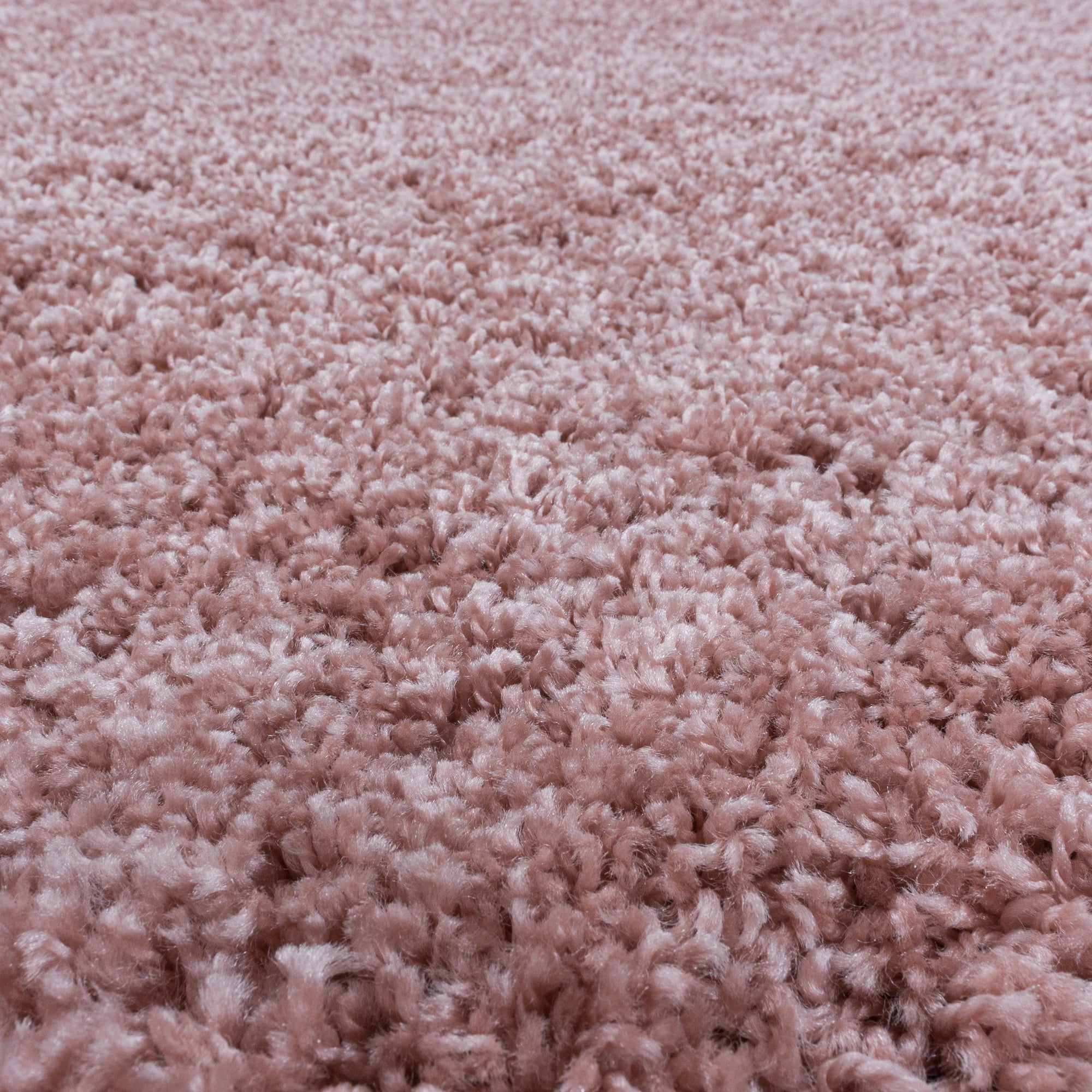 Pink Plush High Pile Shag Rug